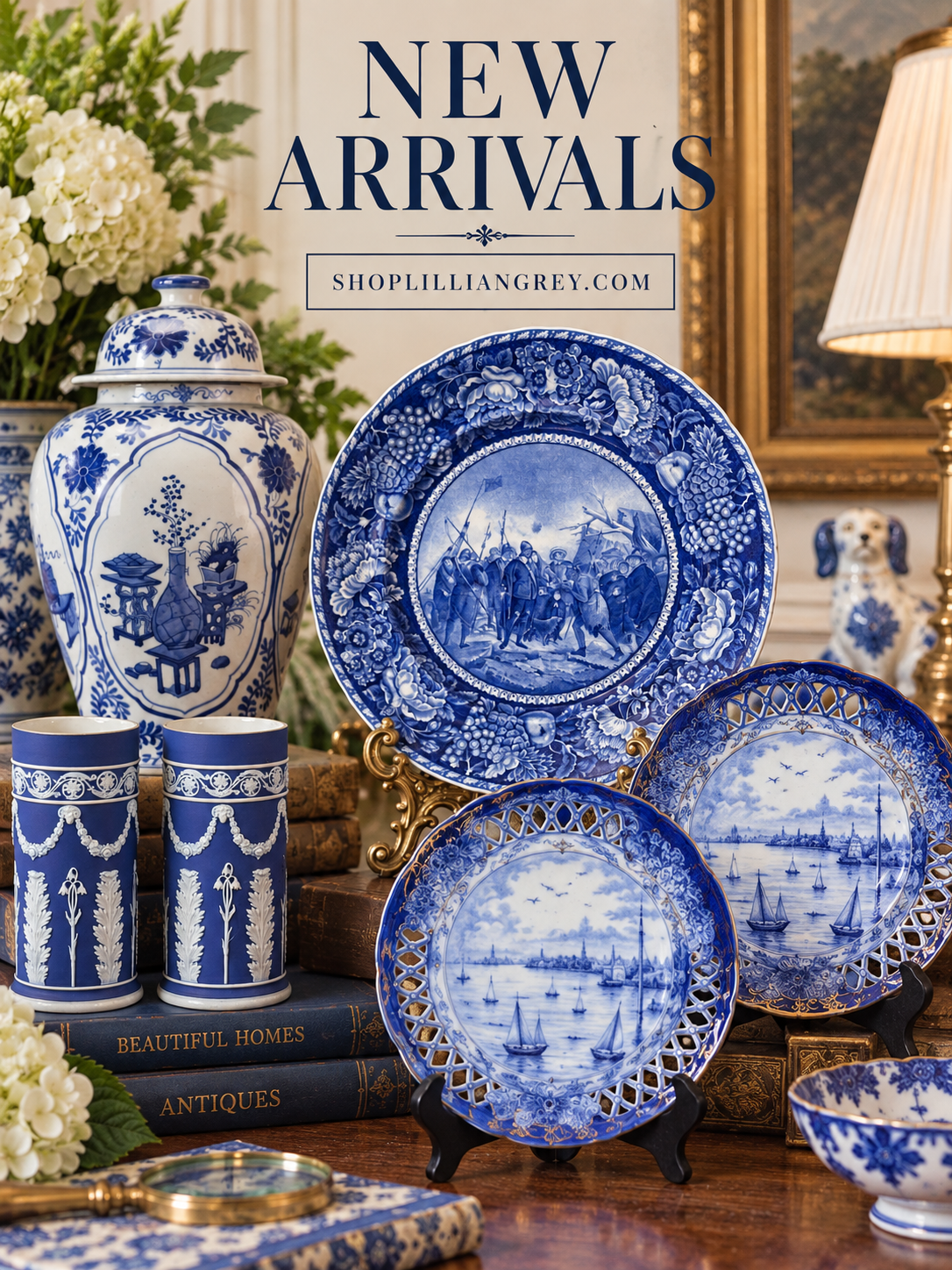 Blue & White – Lillian Grey