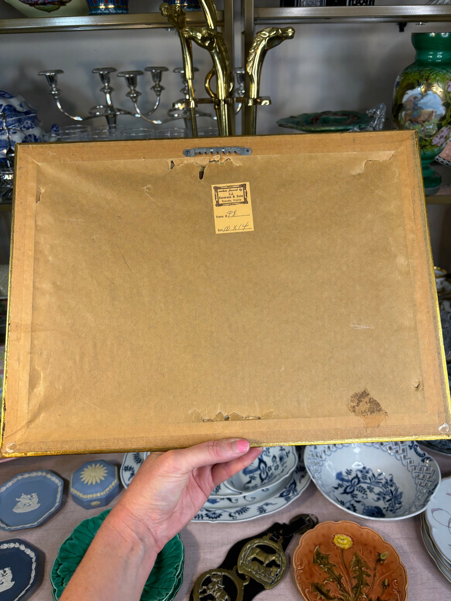 Framed hunting scene print!