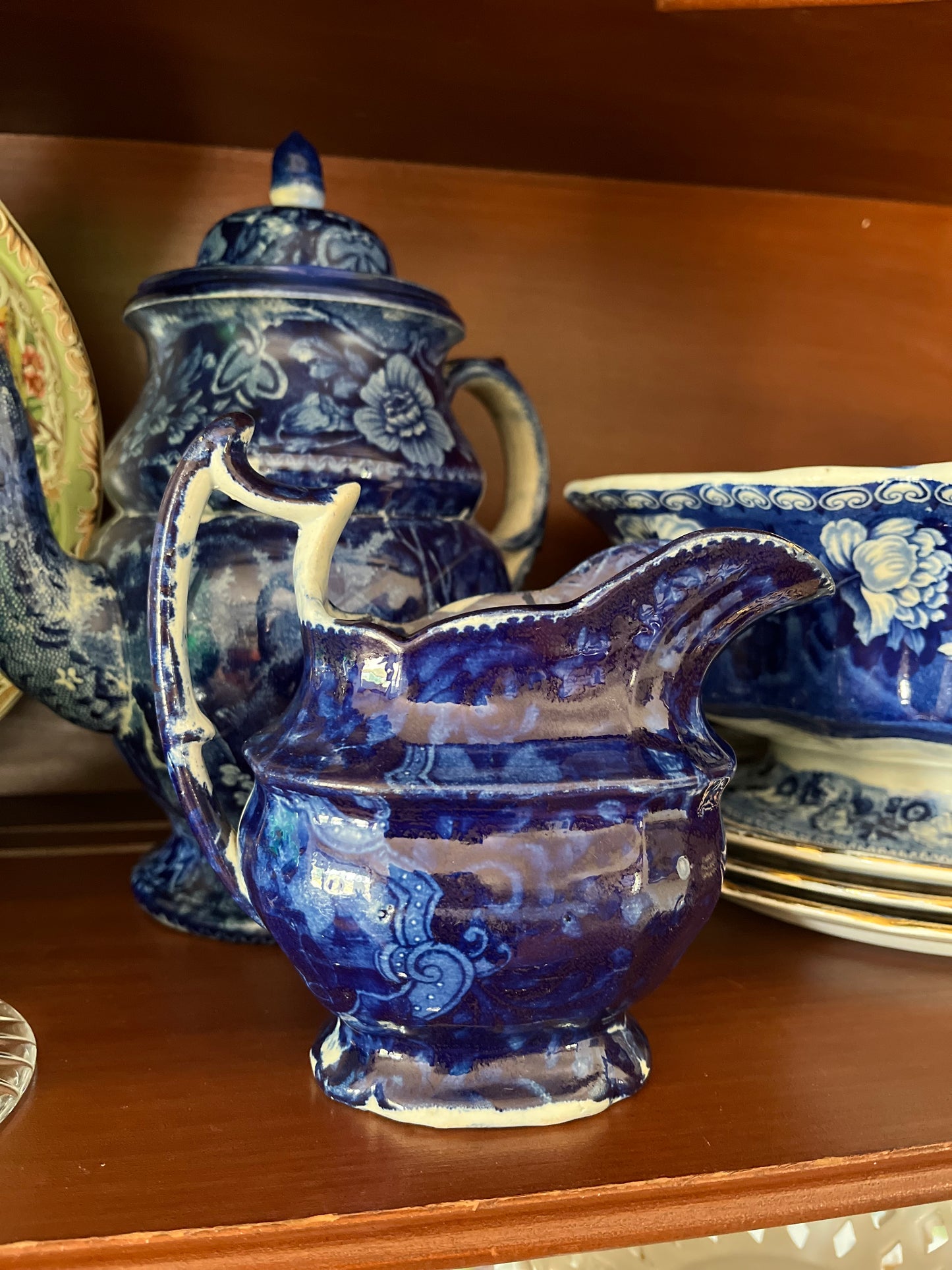 Live 05/19 Early 19th C Historical Dark Blue Creamer