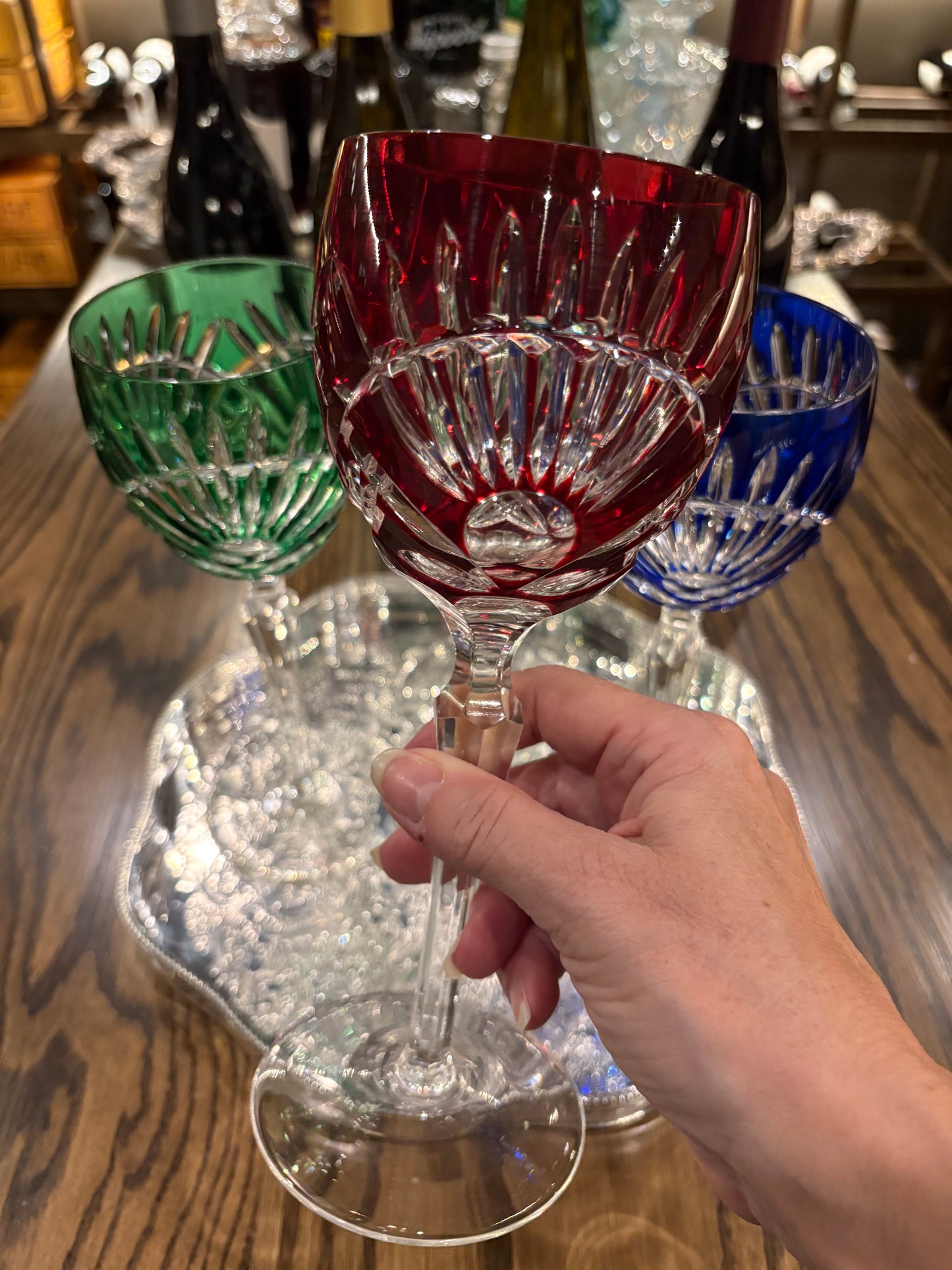 Set (4) Cut to clear Crystal Glasses