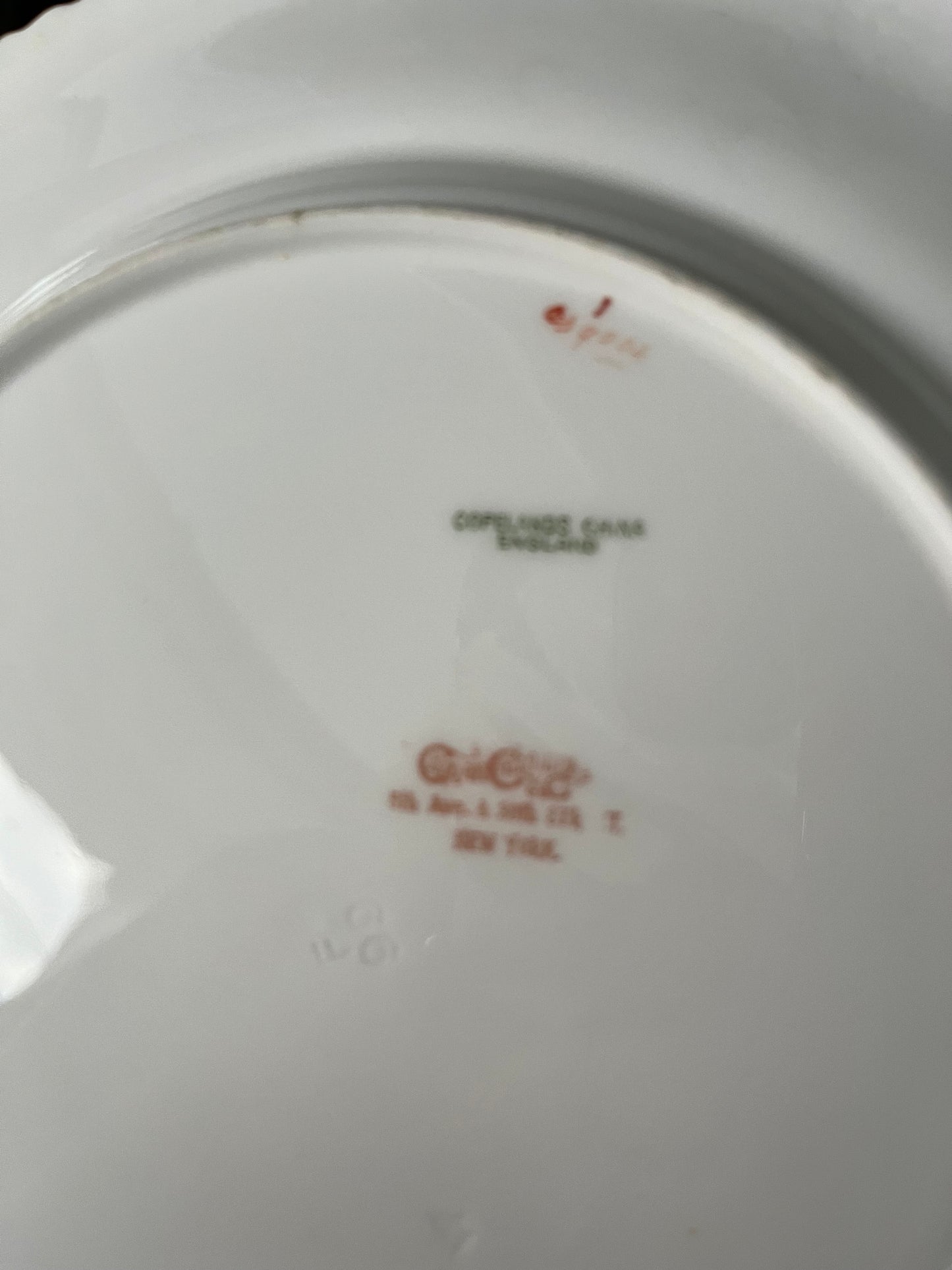 Gorgeous Set Of 6 Copeland Apple Green Raised Gilding Plates 9”