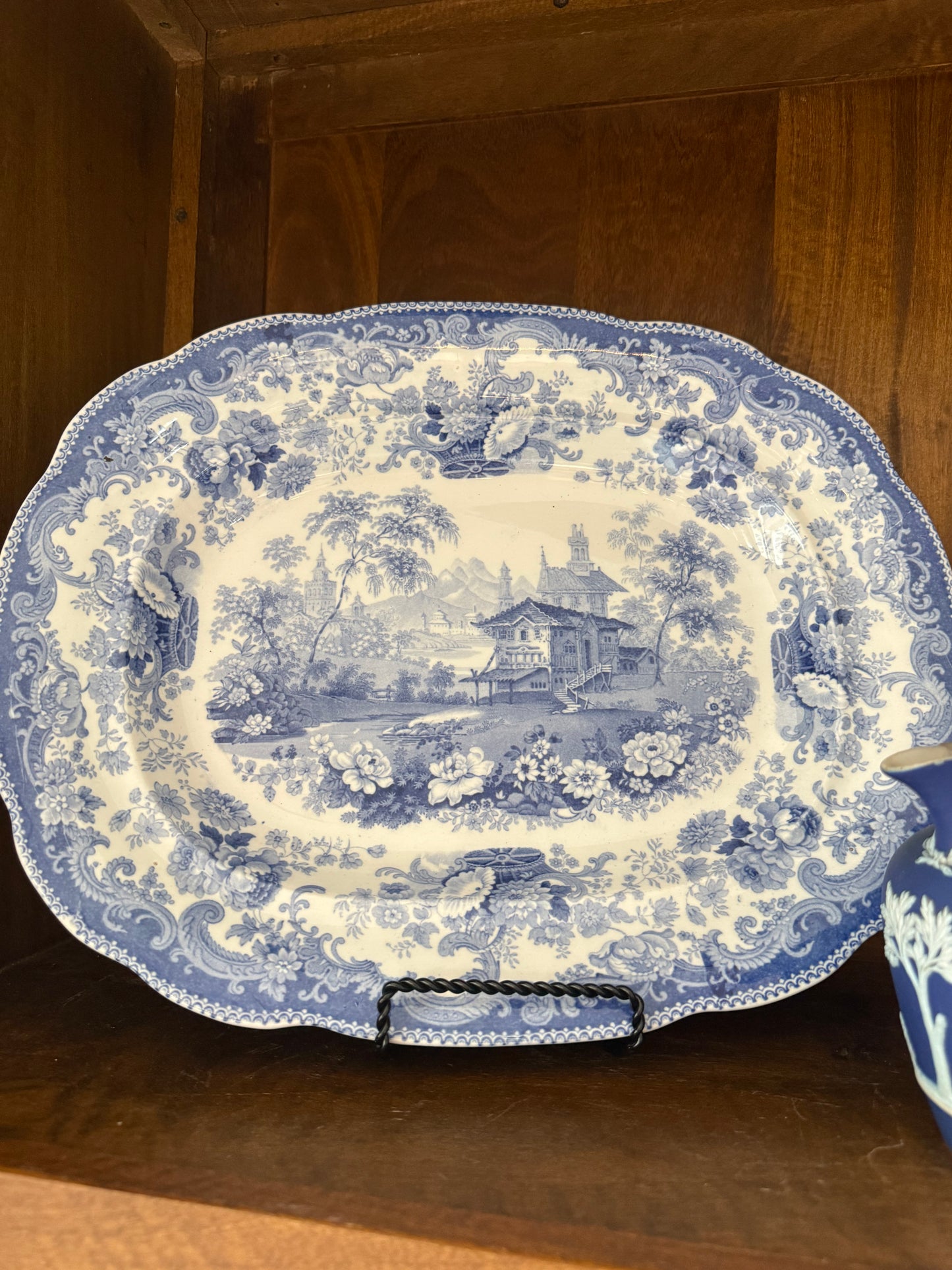 Live Sale 1/15 Reserved - Vintage Blue & White Platter