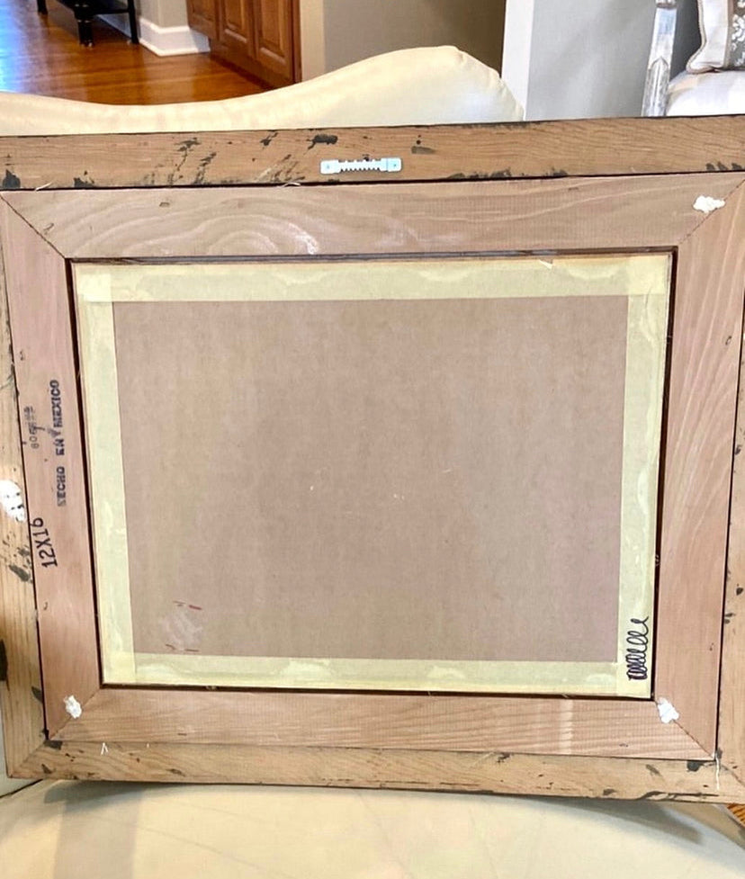 Bold abstract still life oil painting.
Signed by artist Chaplin.