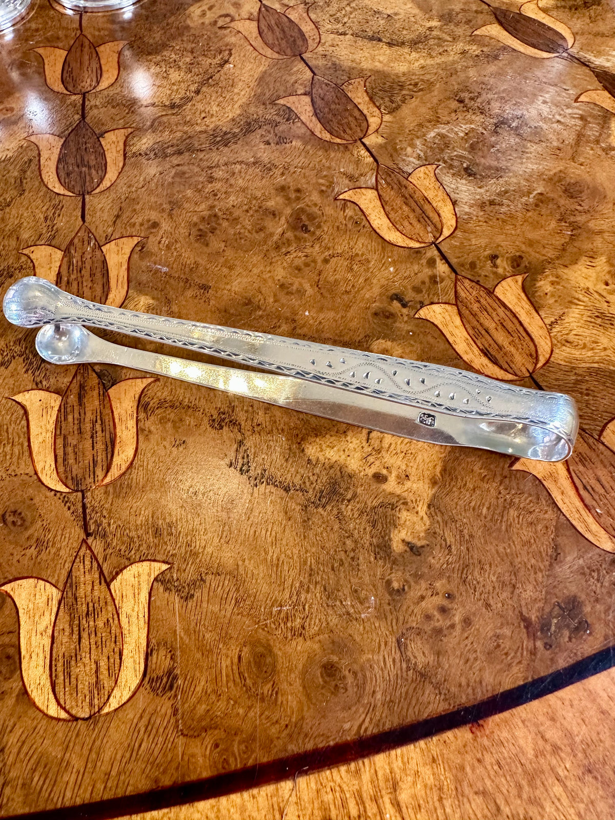 Antique Georgian Sterling Silver Sugar Tongs | Attributed to Benjamin Mountigue | London c. 1780–1784