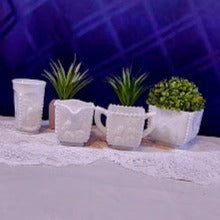 Westmoreland milk glass set of 4