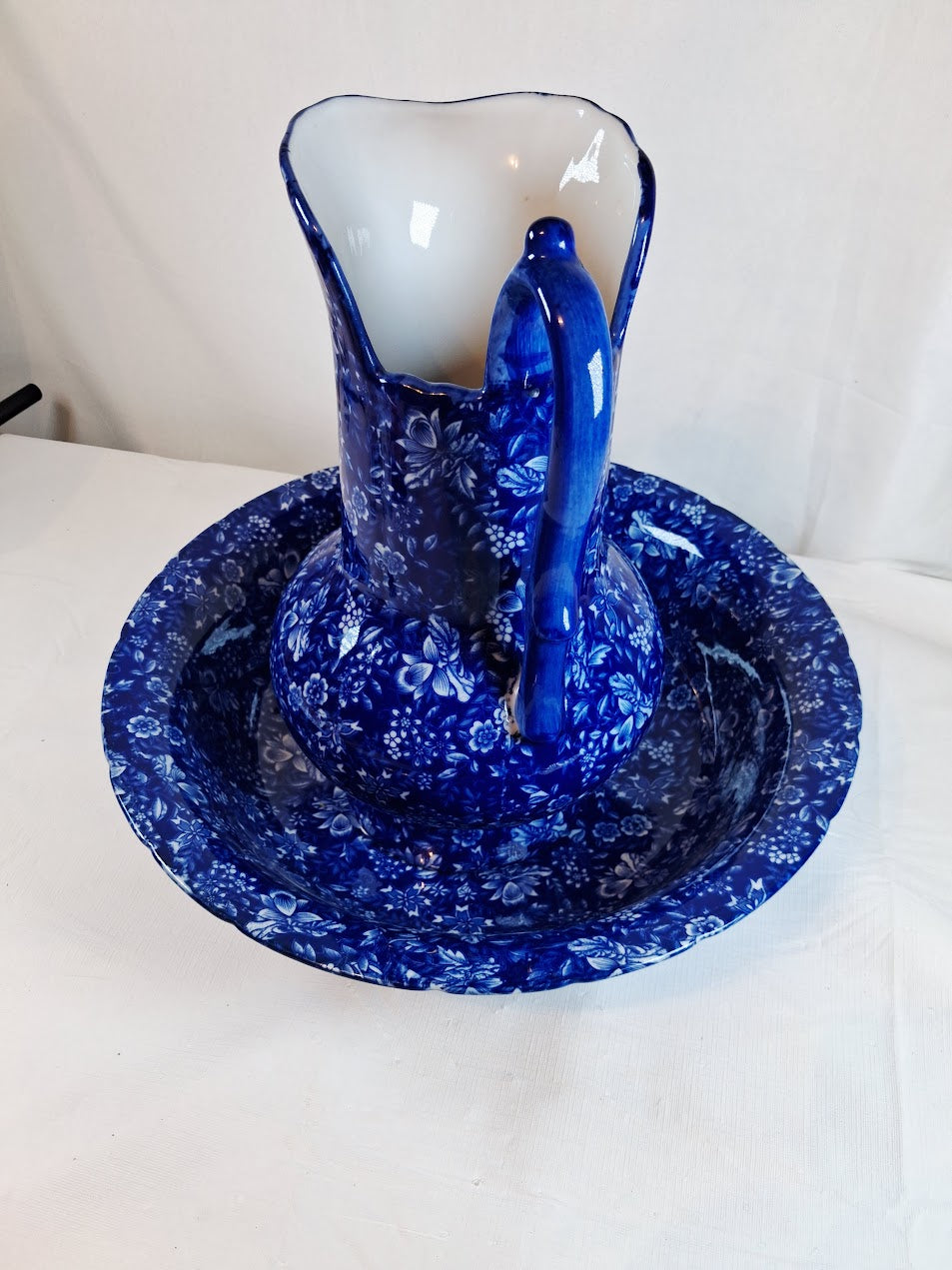 Vintage Victoria Ware Ironstone Pitcher and Basin Set, Stunning!! Excellent!