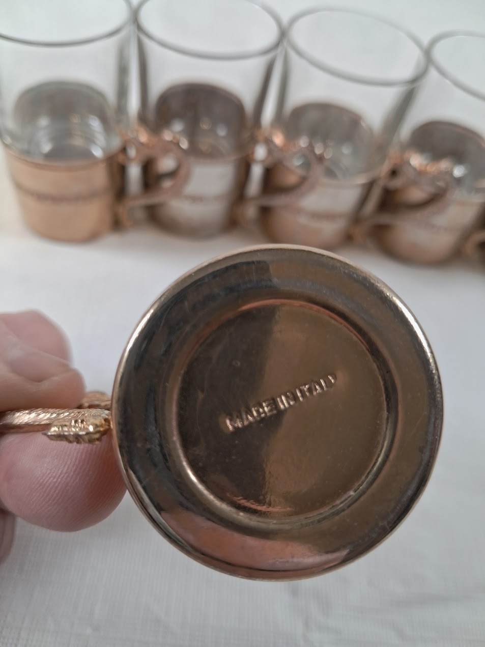 Vintage Espresso Glasses made in Italy