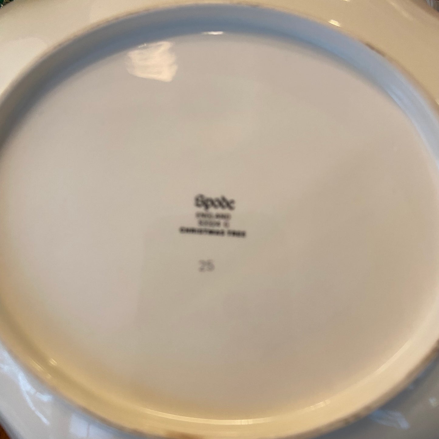 Vintage Spode, Made in England Christmas Tree dish with handle