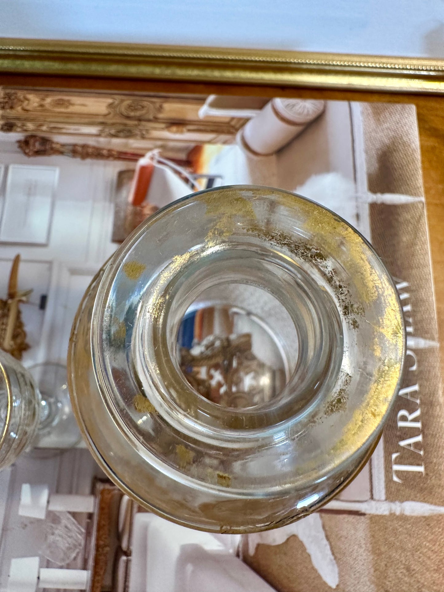 Antique St Louis Crystal Perfume Bottle Decanter & Cordial Glasses