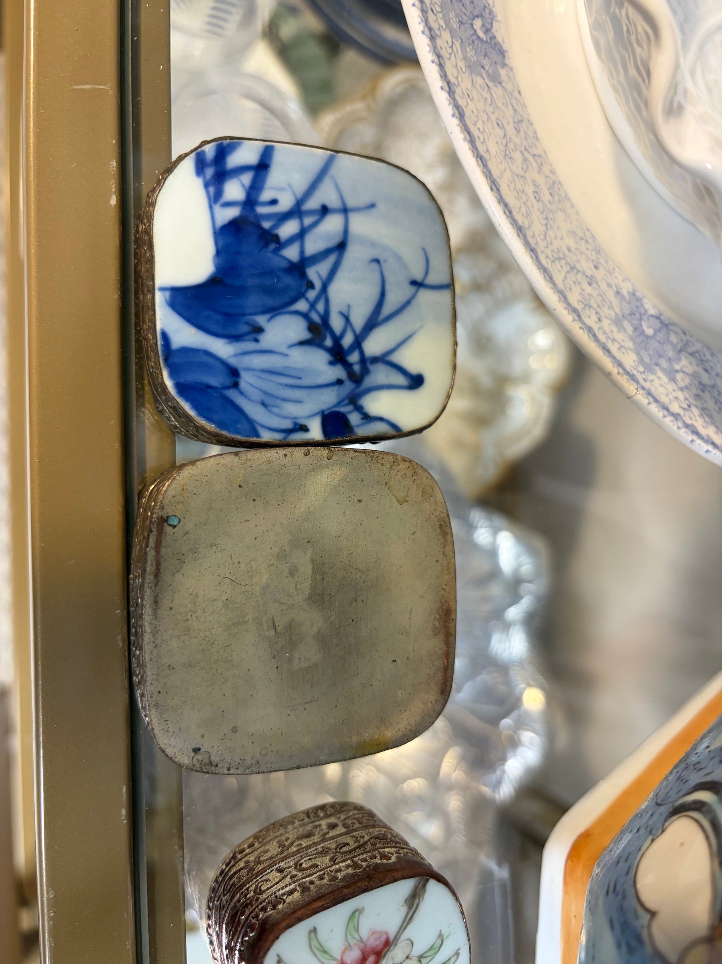 Lovely blue and white shard box!