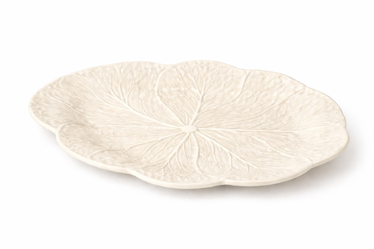 White Cabbage 3-D Oval Platter | 17" x 12.5"