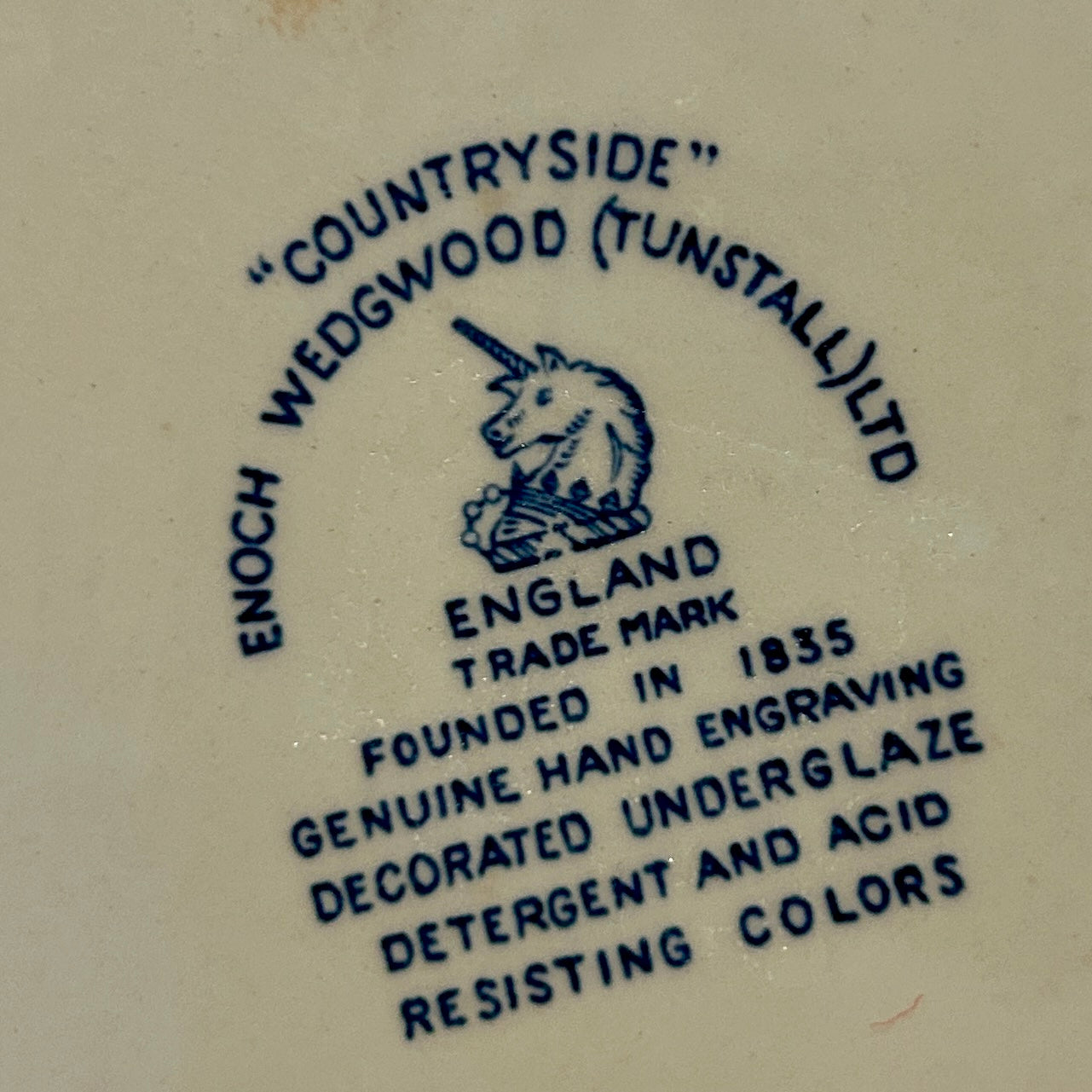 Vintage Blue & White Transferware dinner Plate by Wedgwood ( 2 available)