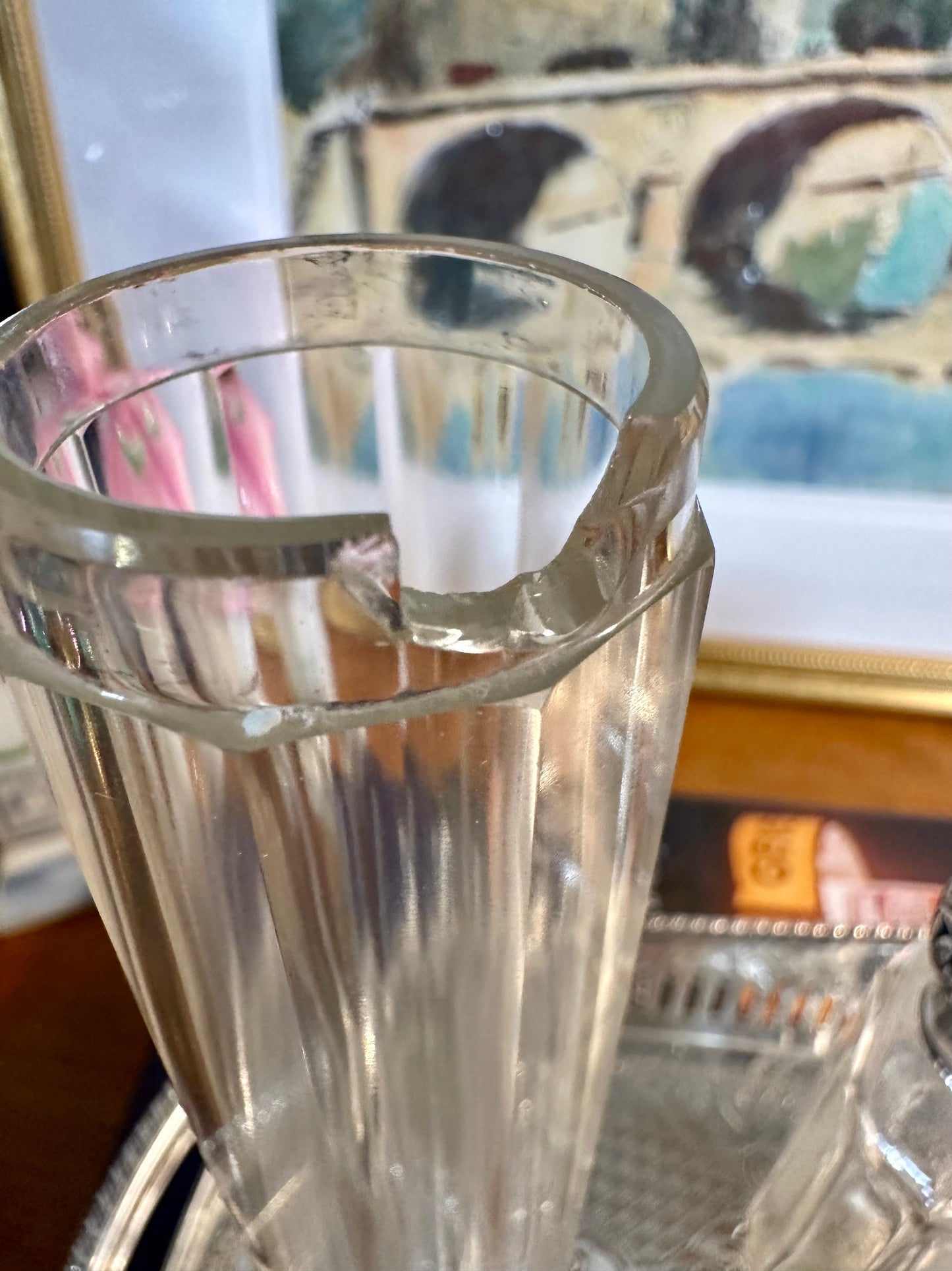 Beautiful Victorian Mappin & Webb Cut Glass & Sterling Silver Vanity Set, c. 1896