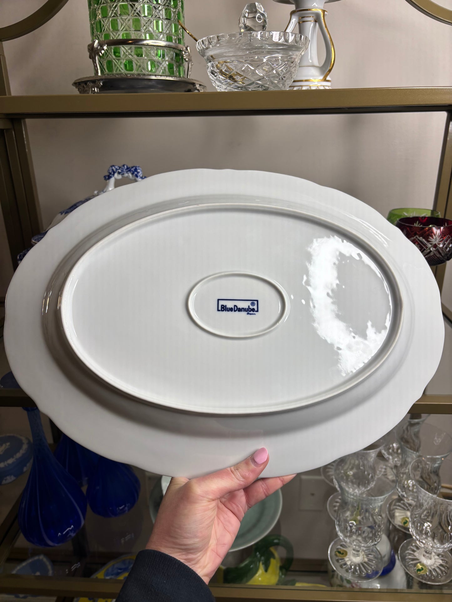 Gorgeous Blue Danube 15 3/4” platter!