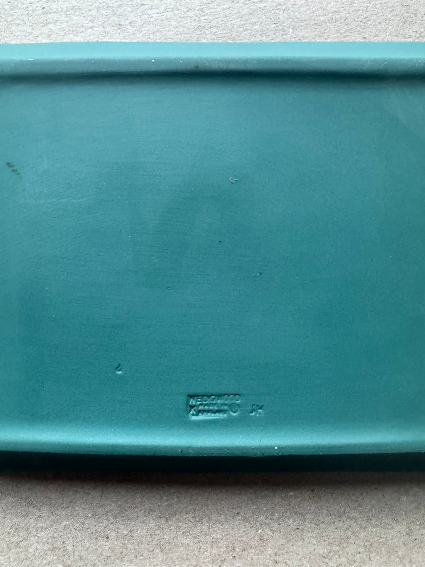 Cherub teal plate 6.5x4.5” Wedgwood
