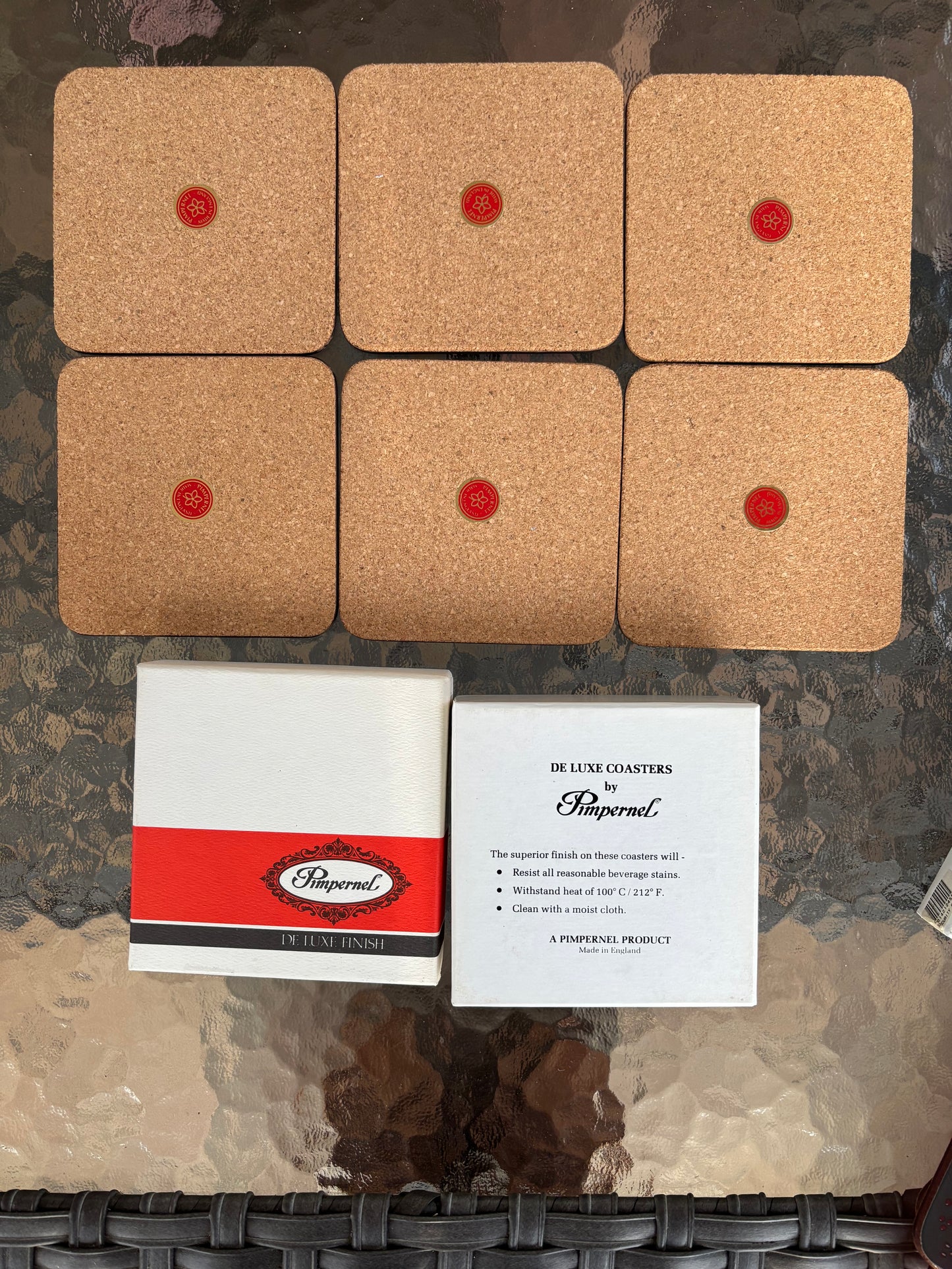 Pimpernel Christmas coasters set of 6! In original box! In excellent condition! Two sets available, sold separately.