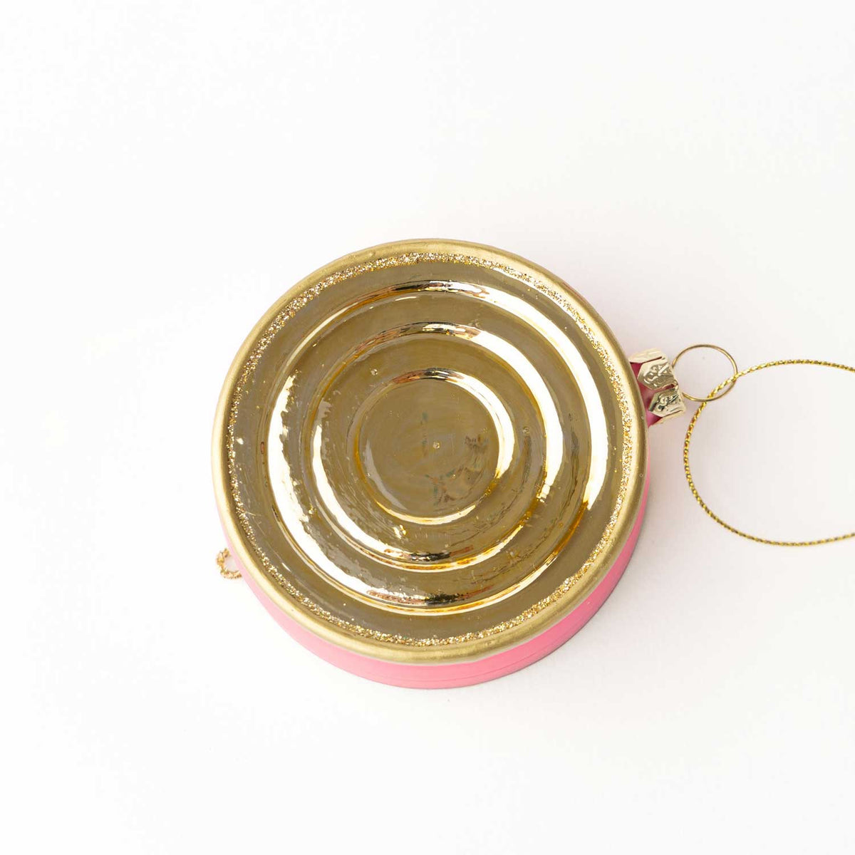Caviar Tin Glass Christmas Ornament