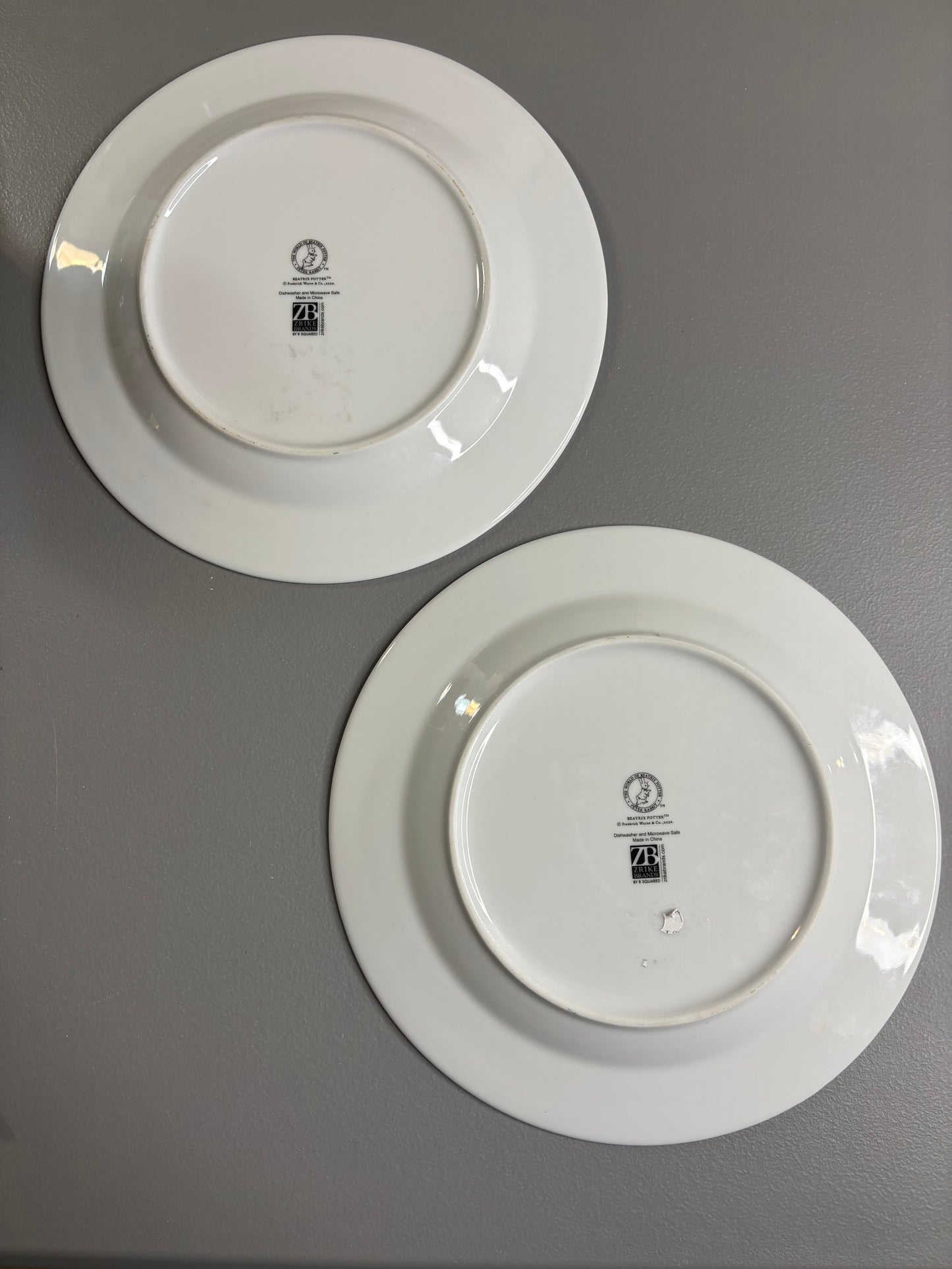 Peter Rabbit Blue and white dinner plate! Two available; sold separately!