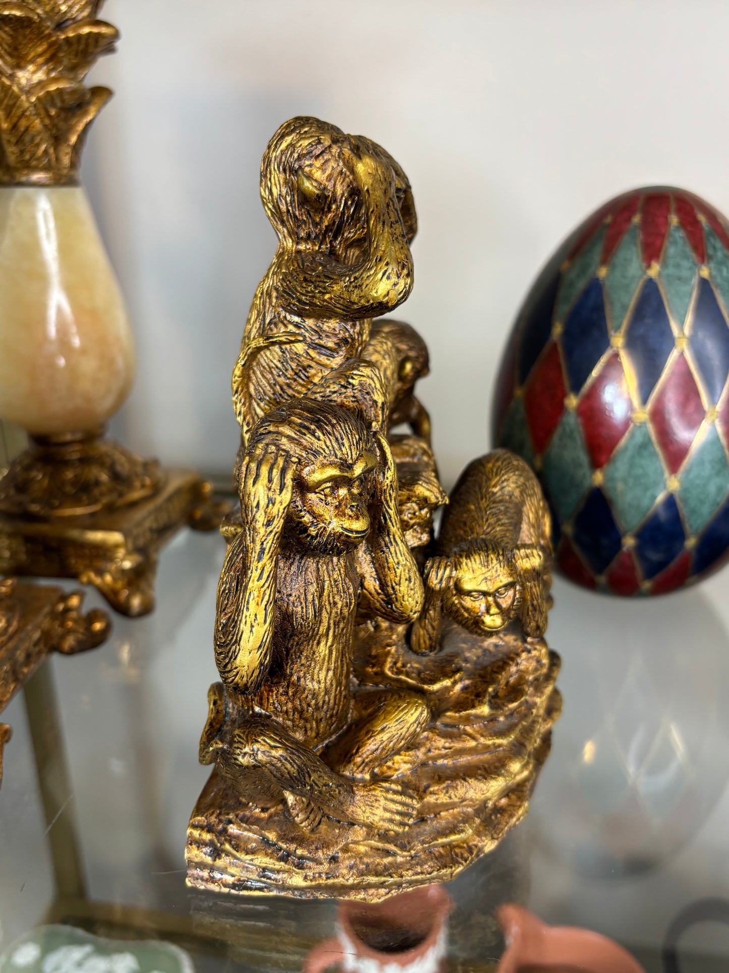 Sweetest Four Wise Monkeys bookend!