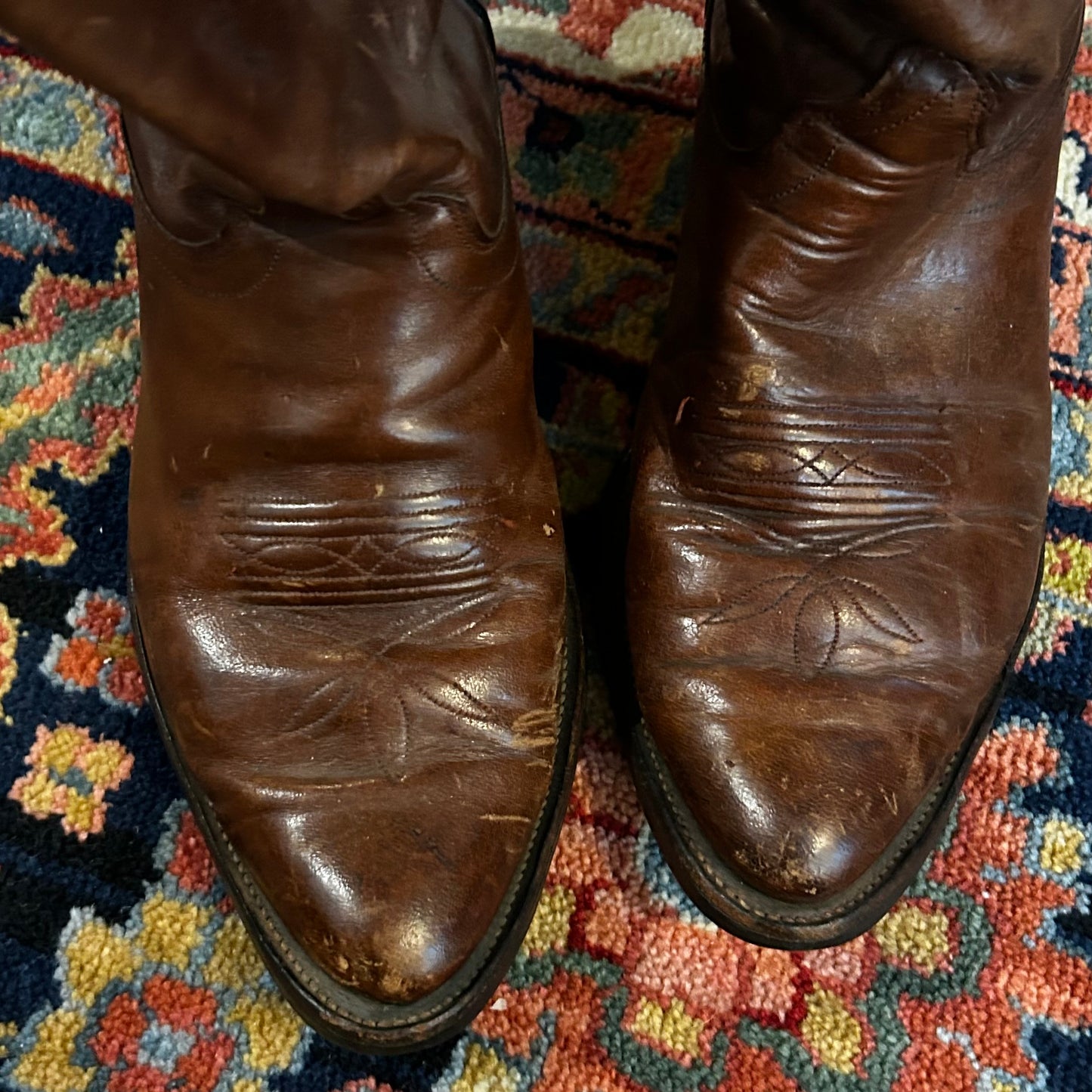 Rustic warm leather vintage leather boots from Olathe Boot Co