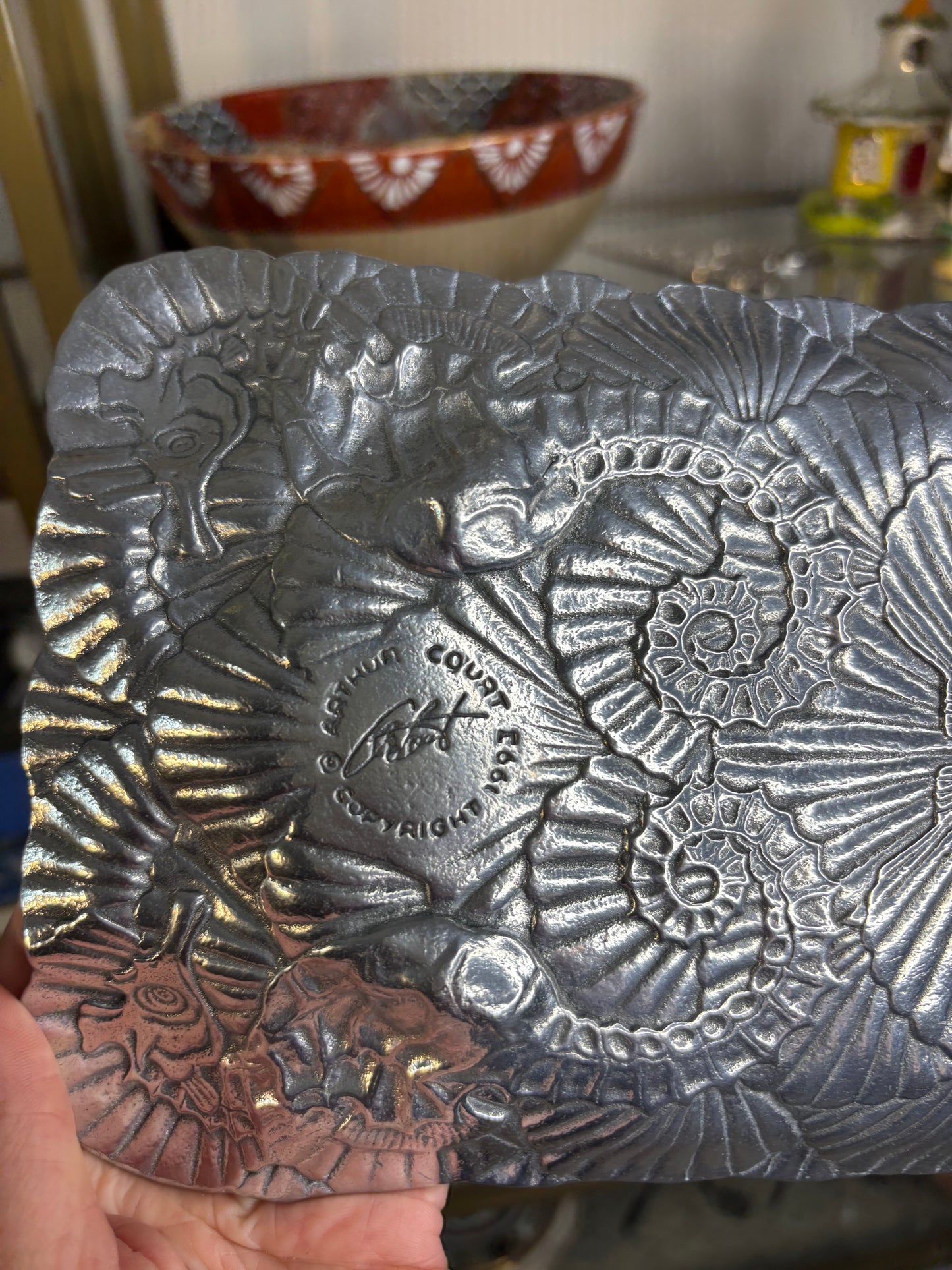 Arthur Court vintage shell platter!