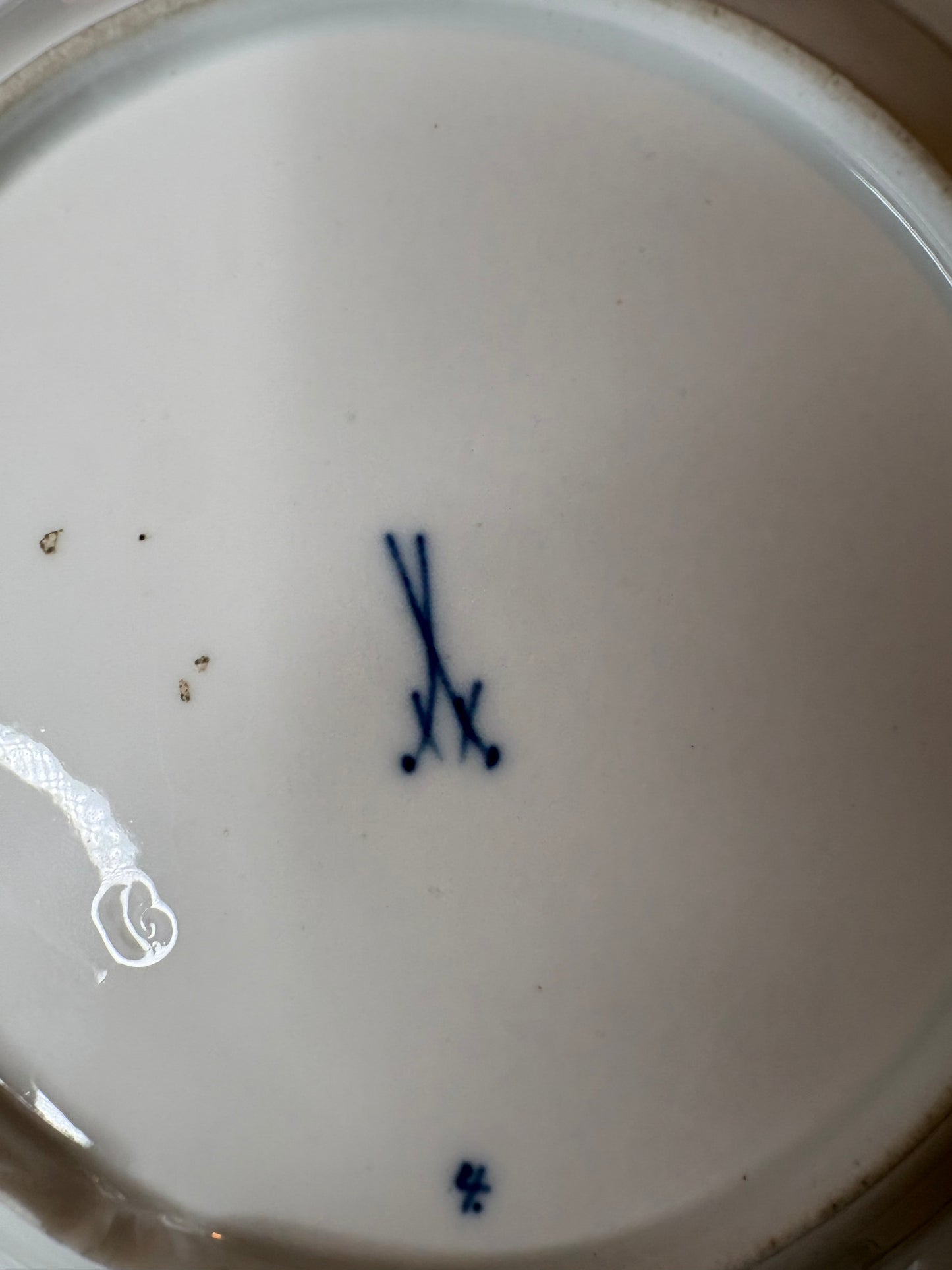 Meissen Reticulated Blue Onion Plate