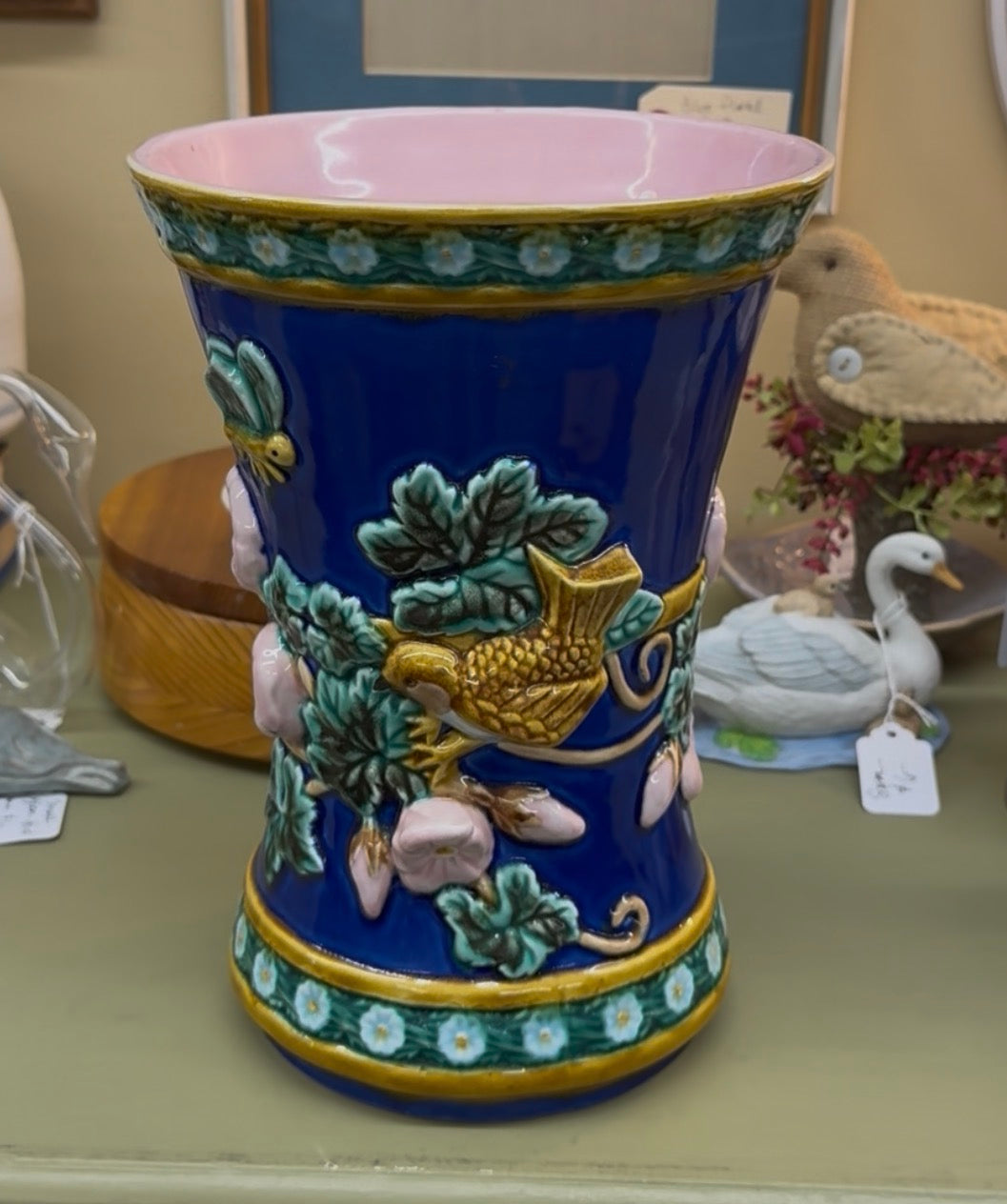 Fitz & Floyd Large Majolica Vase