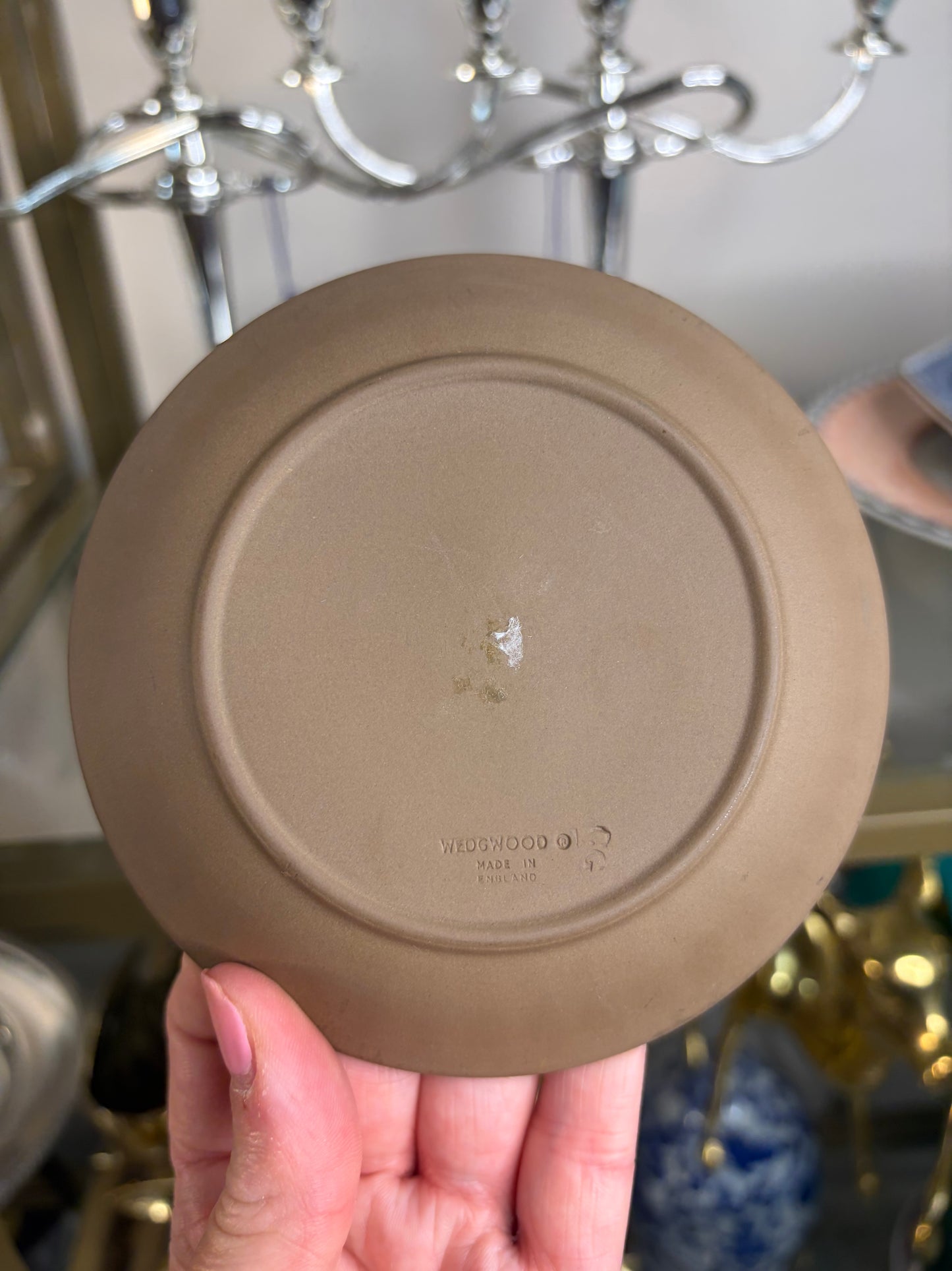 Wedgwood Taupe shell trinket dish! Two available; sold separately!