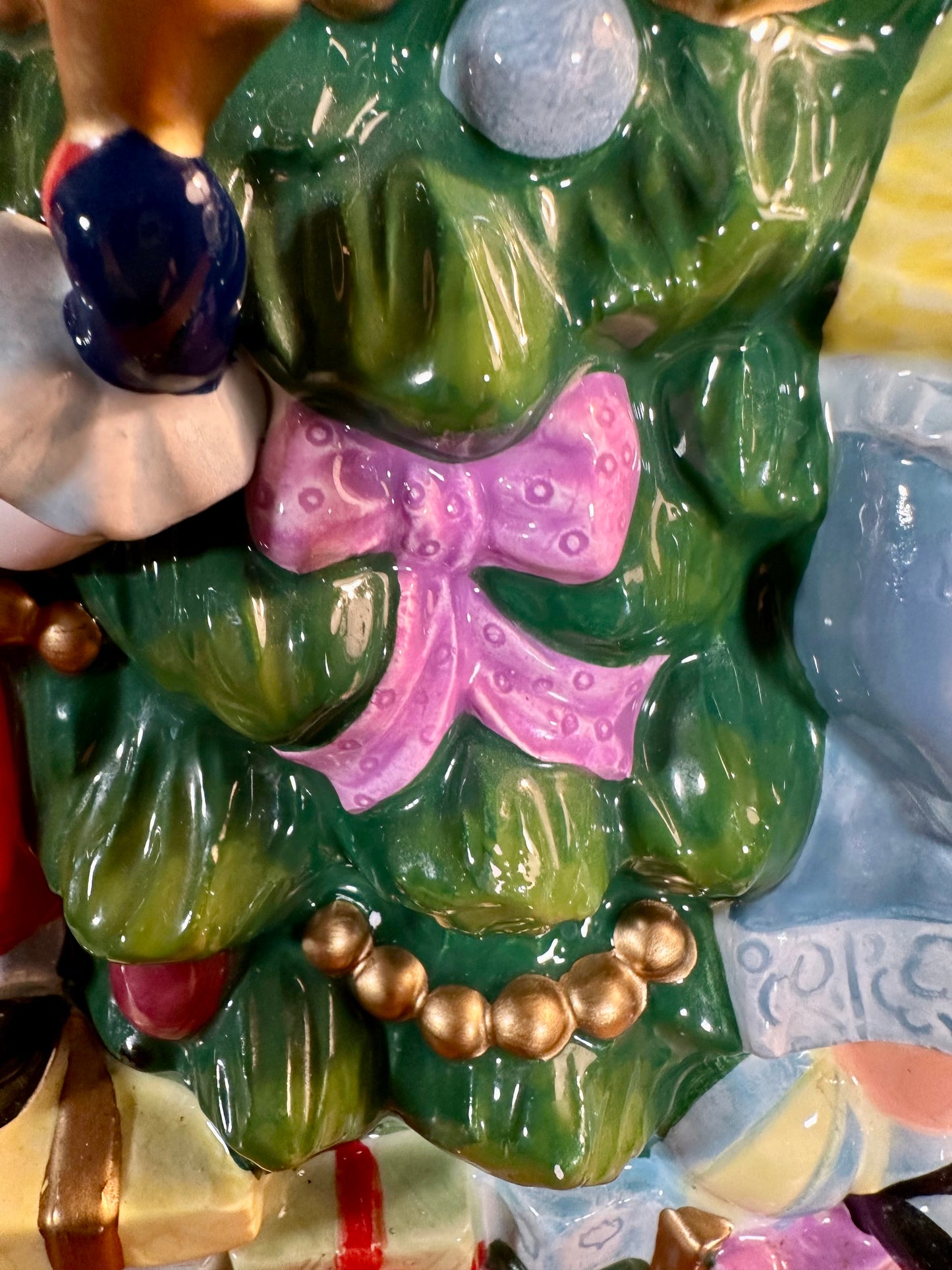 Festive Vintage Spode Christmas Tree Figural Cookie Jar, 13"