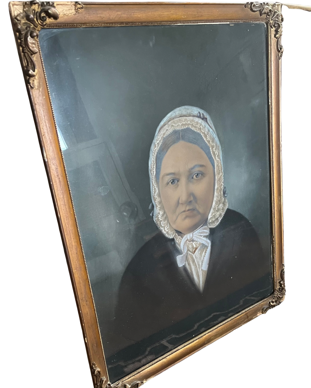 Live 06/05 - Antique Circa Lare 1800’s Pastel Portrait Mourning