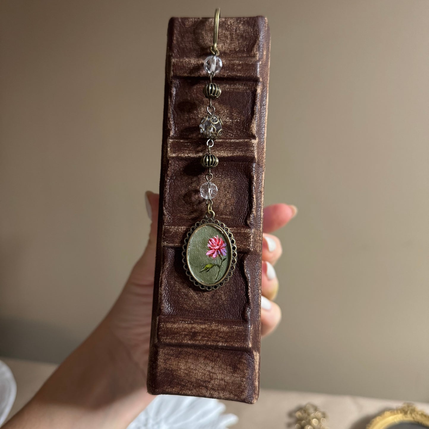 Commission bookmark peony