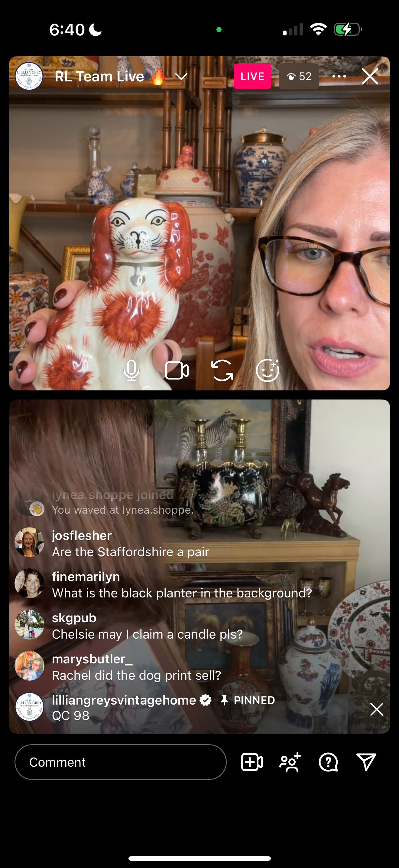 Danny’s Fine Porcelain: Red/White, 6” Tall Mantle Spaniel Dog Pair