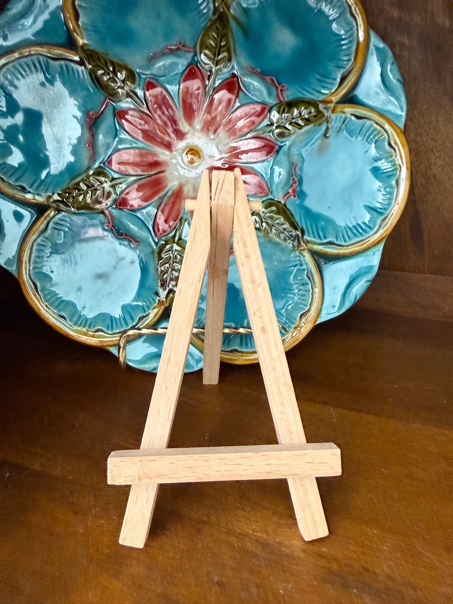 Darling 5” Mini Original Coastal Art on Wood Easel