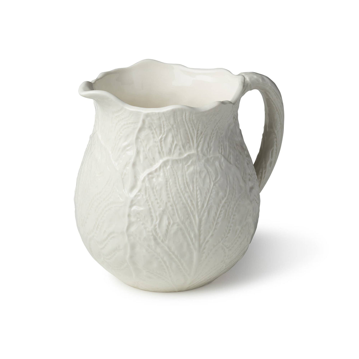 Le Jardin White Cabbage 3-D Pitcher