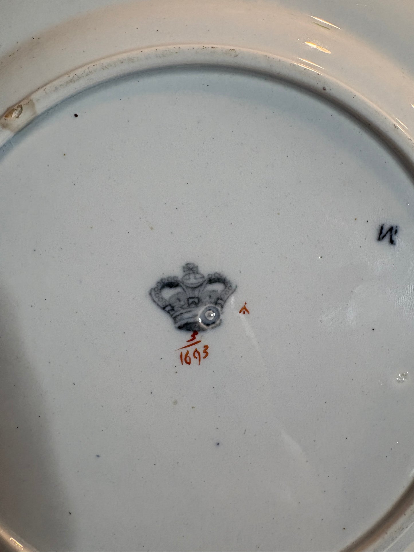 Pair of Antique 19th C Ironstone Plates