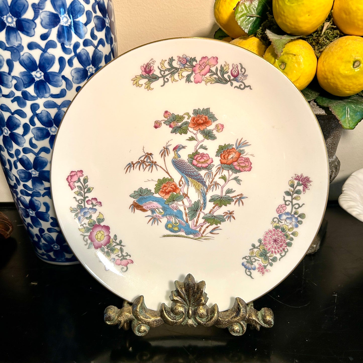 Vintage WEDGWOOD "KATANI CRAIN" porcelain plate.