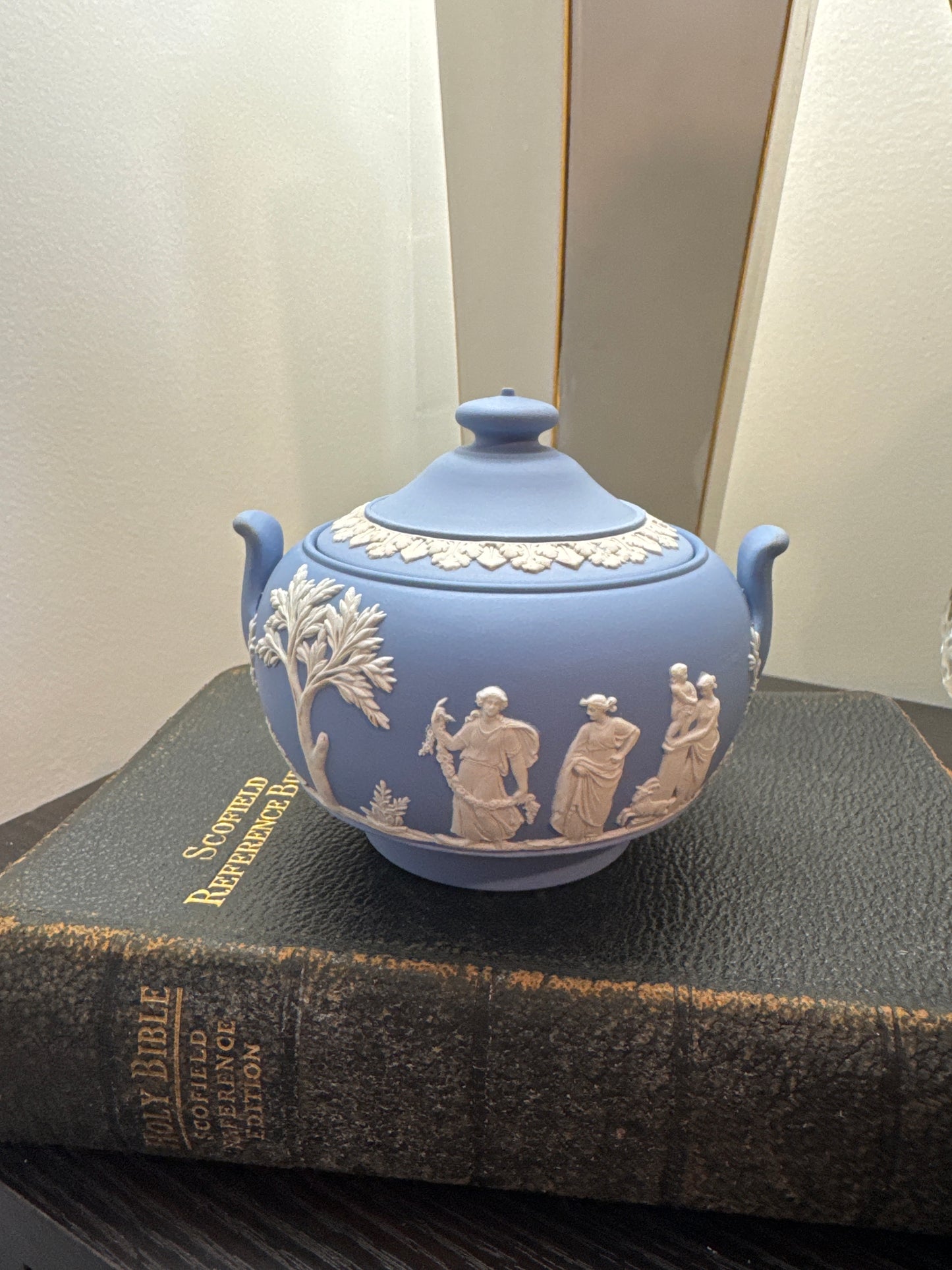Wedgwood light blue sugar bowl