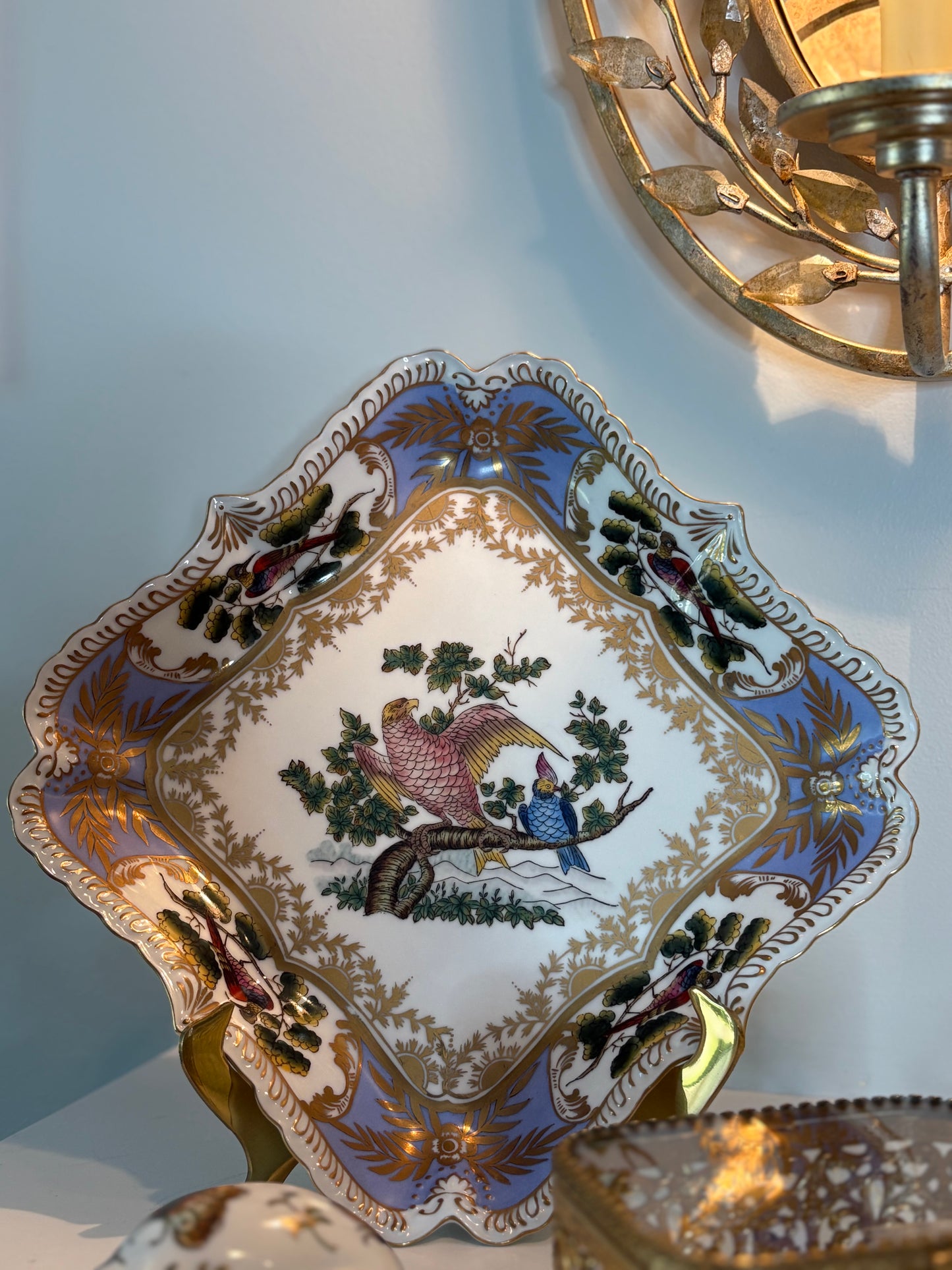 Chelsea House Square Porcelain Plate: 10.75” x 10.75”