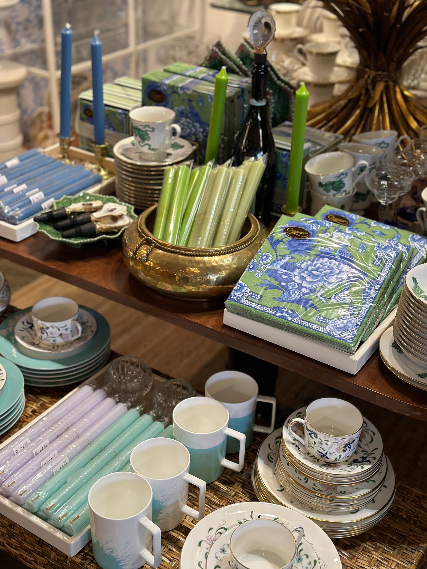 Caspari Straight Taper 10" Candles in Lavendar- 2 Candles Per Package