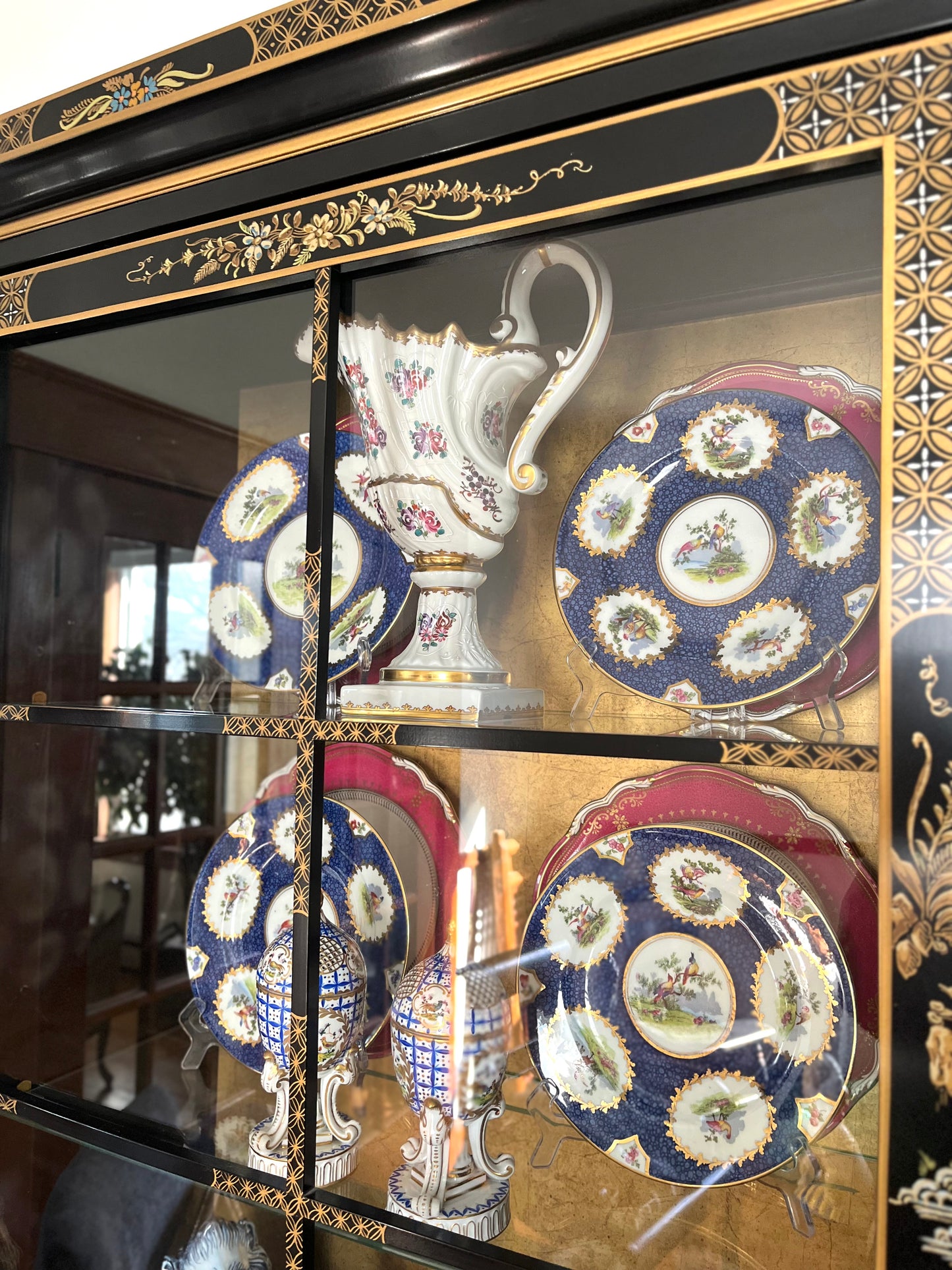 Live 08/04 Last One Of Set Special Price - Bespoke Tiffany & Co. Cobalt — George Jones England Late 19th-Century Pheasant Luncheon Plate 9”