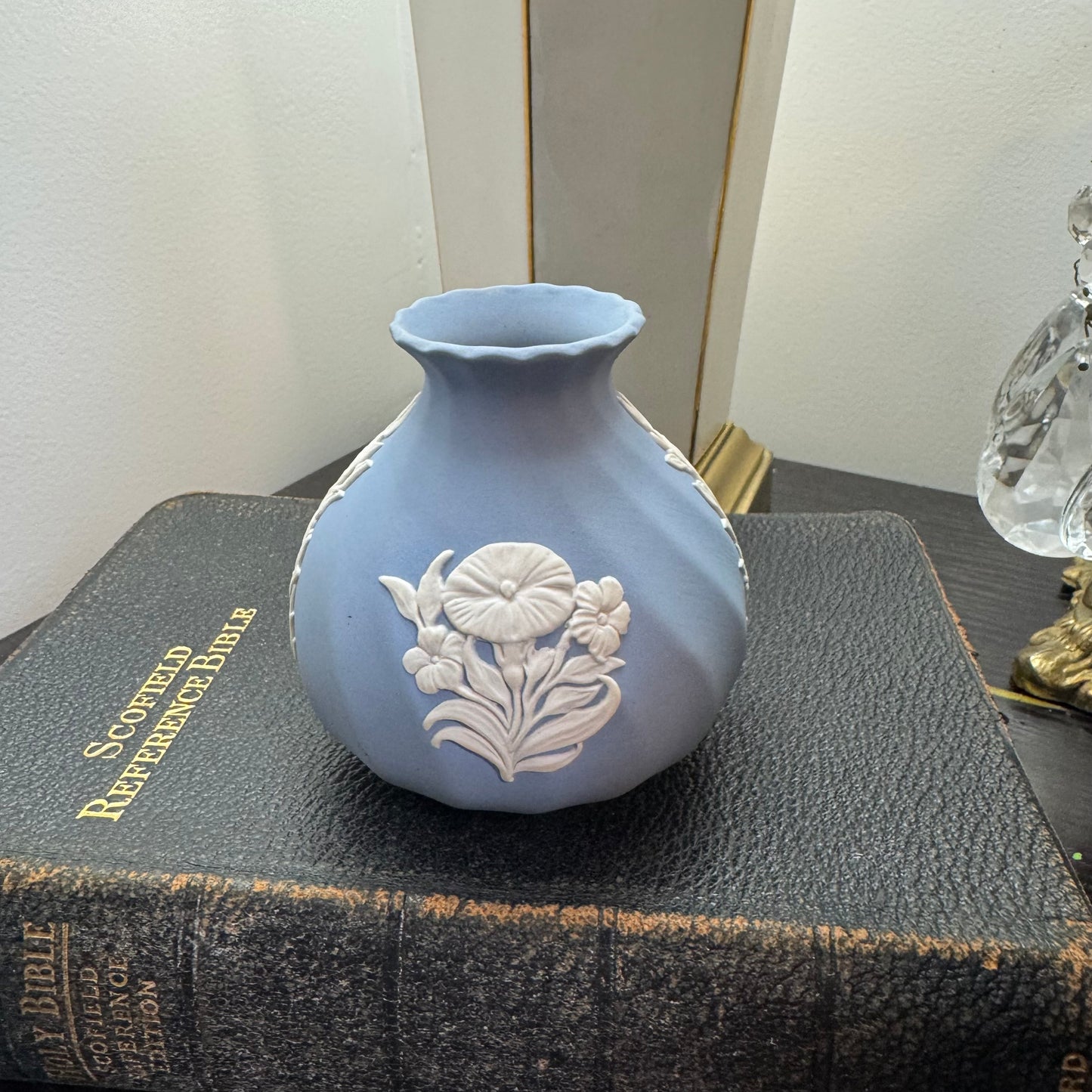 Reserved Wedgwood light blue vase
