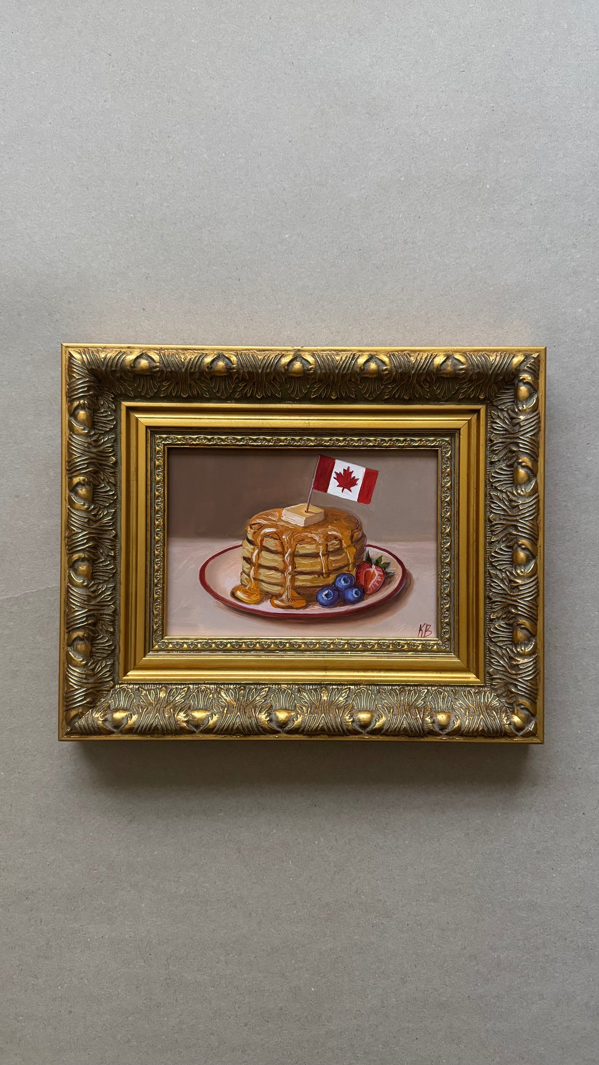 Reserved original oil painting