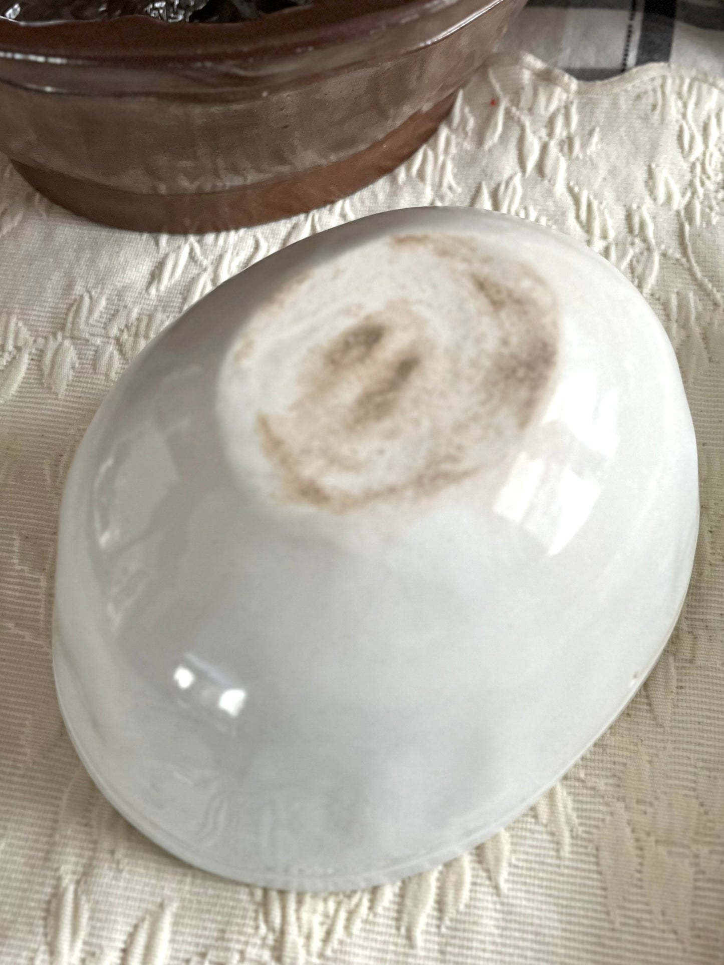 Live 06/22 Victorian 19th Century England Ironstone Jelly Mold #1 Fruit/Leaves