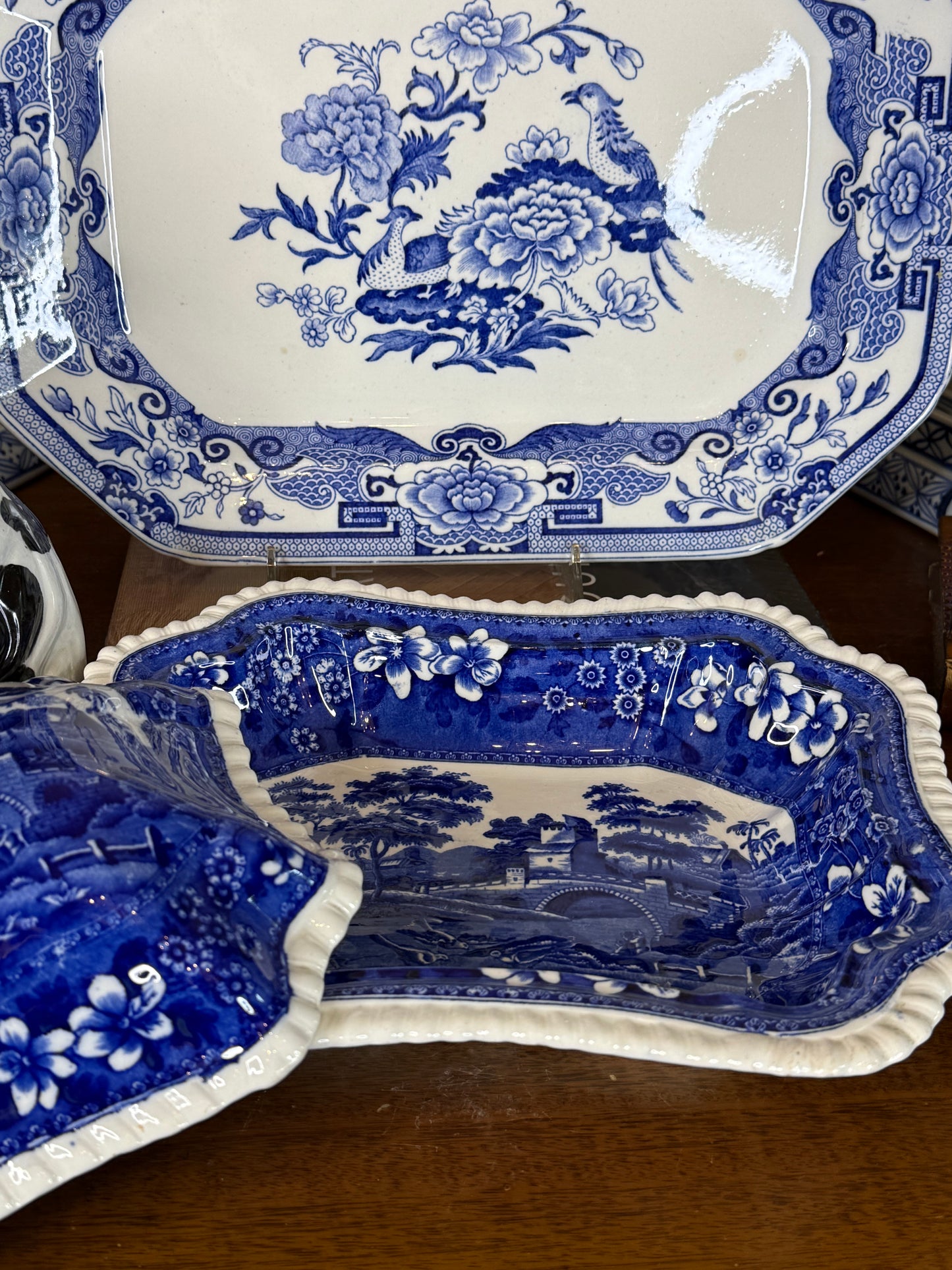Antique Copeland Spode’s Tower Blue Transferware Covered Tureen | England c. 1895–1910 | DA4383