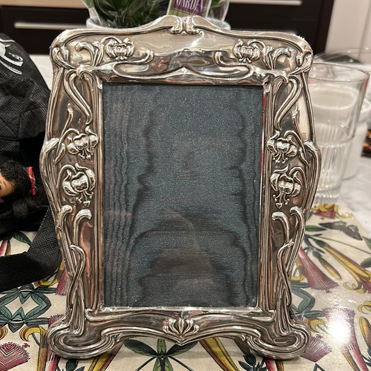 Antique English Sterling Silver Photo Frame #1