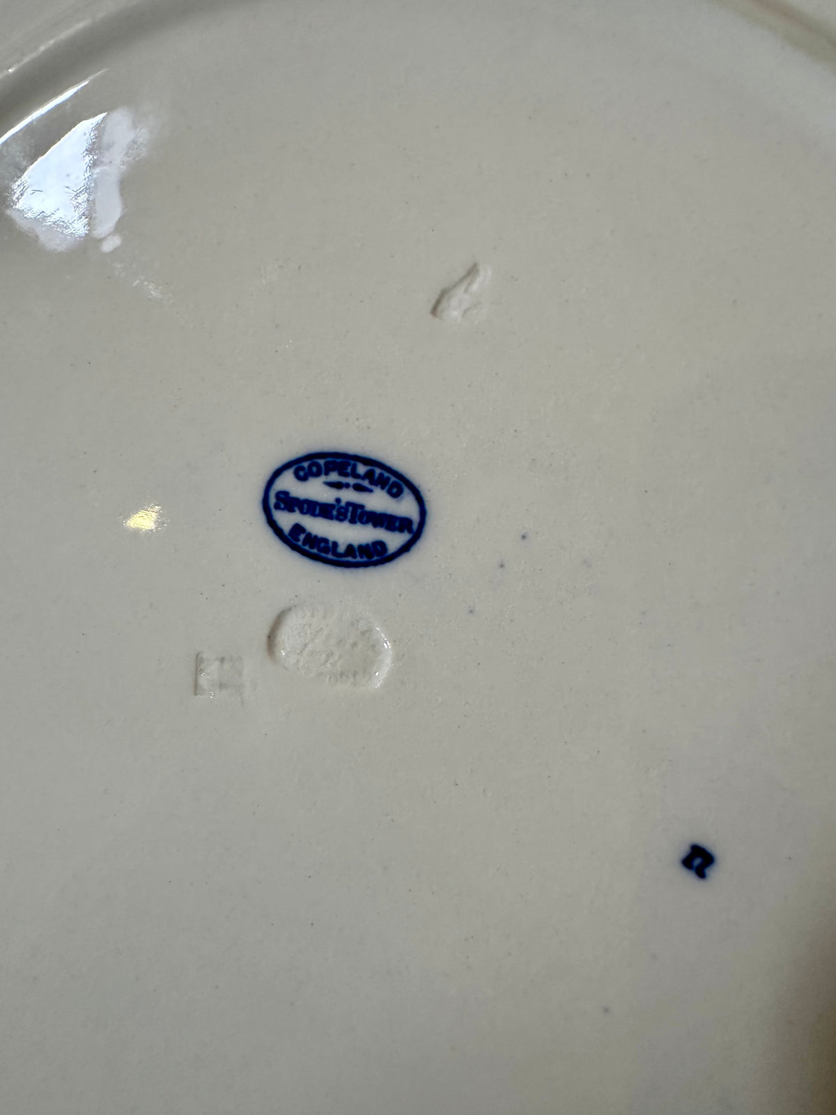 Antique Copeland Spode Tower Blue Dinner Plate | March–April 1924