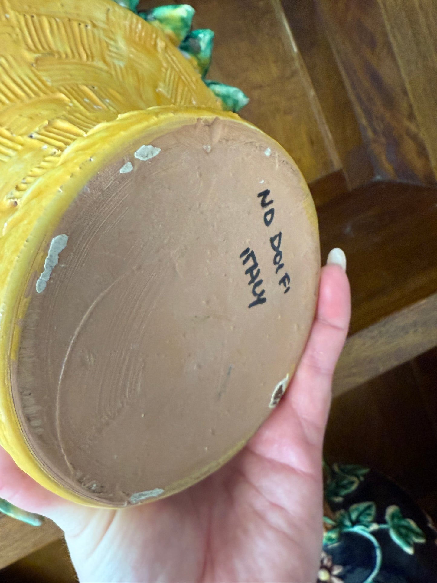 Vintage Signed Italian Hand-Crafted Porcelain Vegetable Display