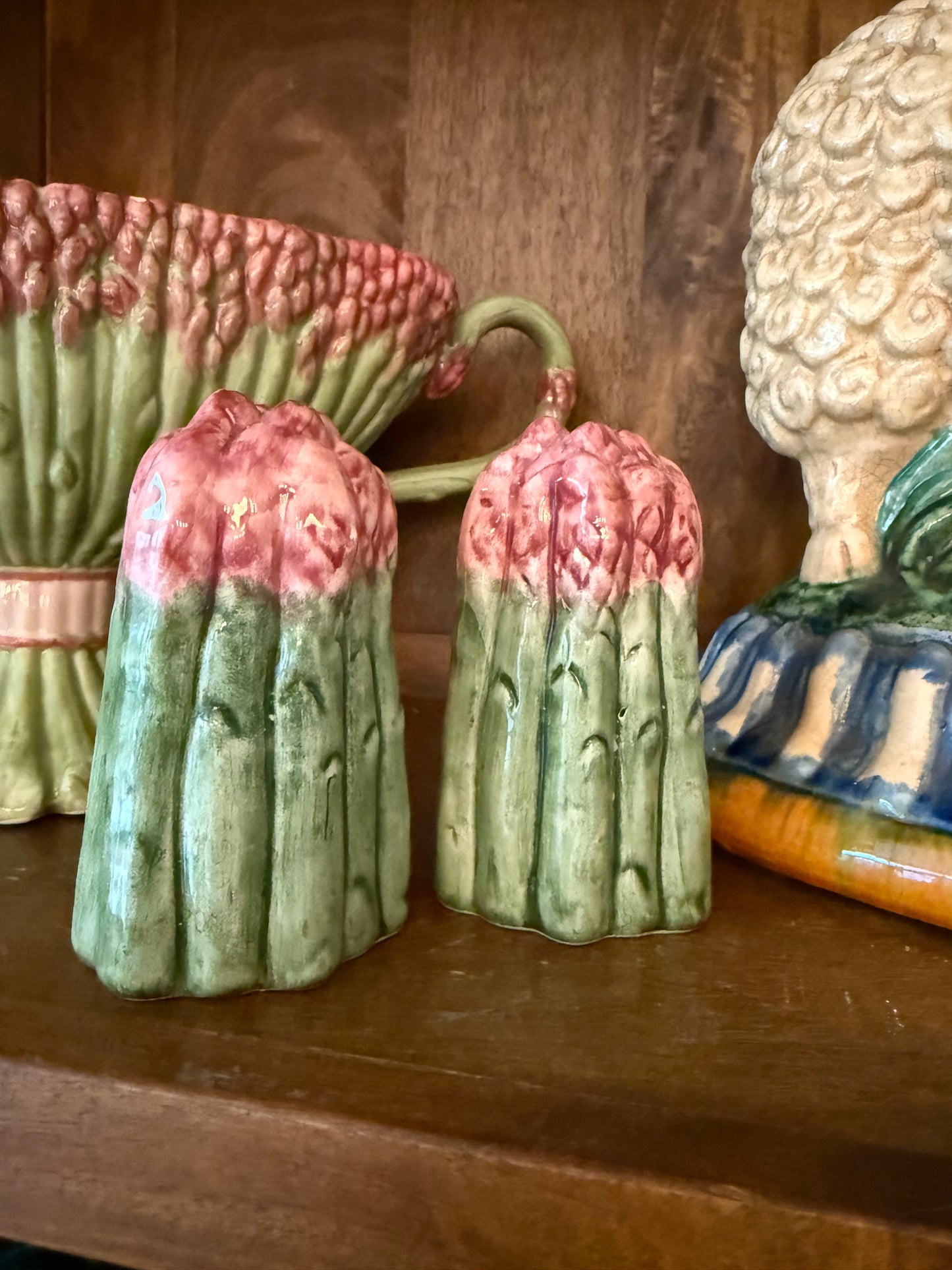 Live 3/30 for Susan - Vintage Asparagus Salt & Pepper Shakers