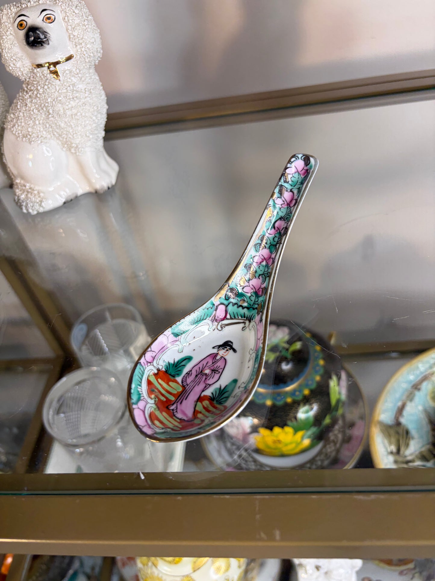 Lovely Famille Rose spoon!