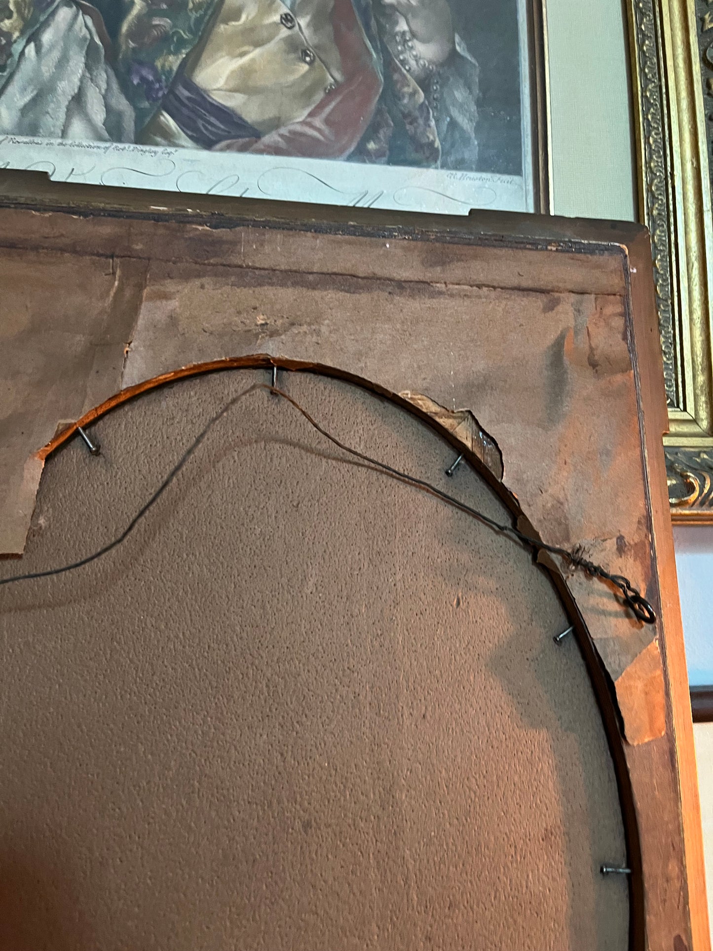 Historic French 1850’s Original Painting Watercolor Signed H. Beaulieu In Original Frame